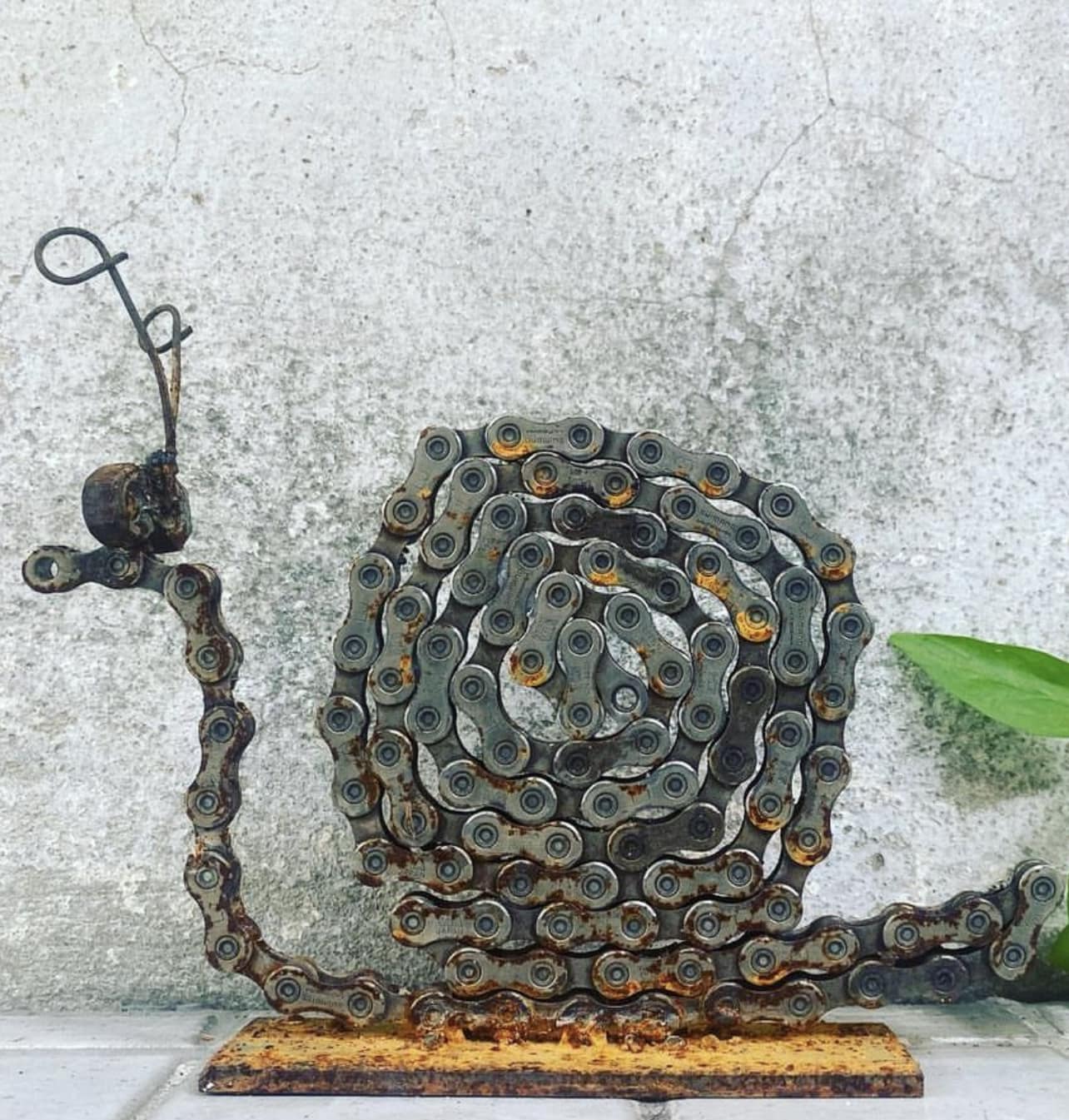 Bicycle Chain Sculpture Loved this - looks brilliant. So simple an 