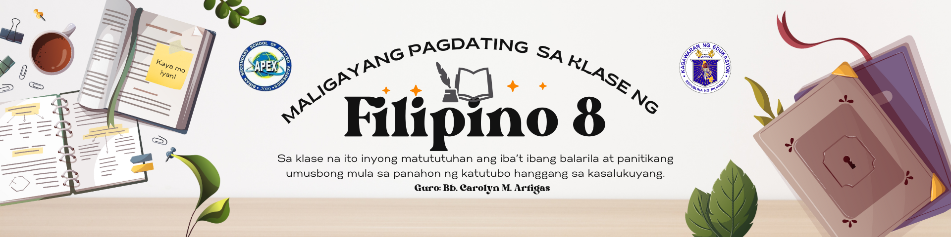 BSSAA Filipino 8 2024-2025