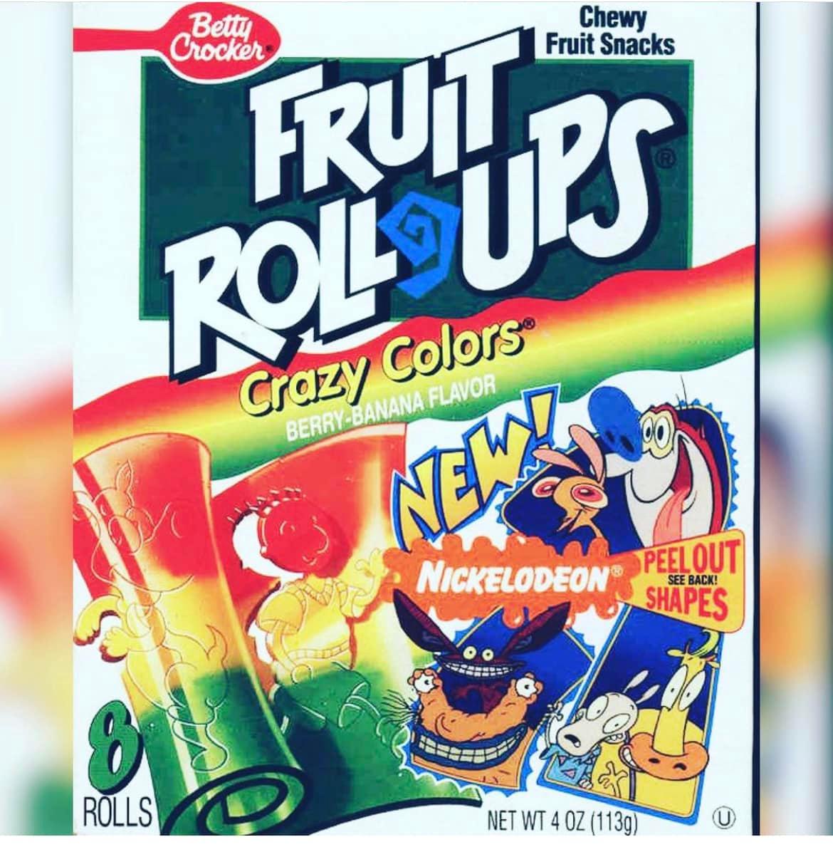 Nickelodeon fruit roll ups nostalgia
