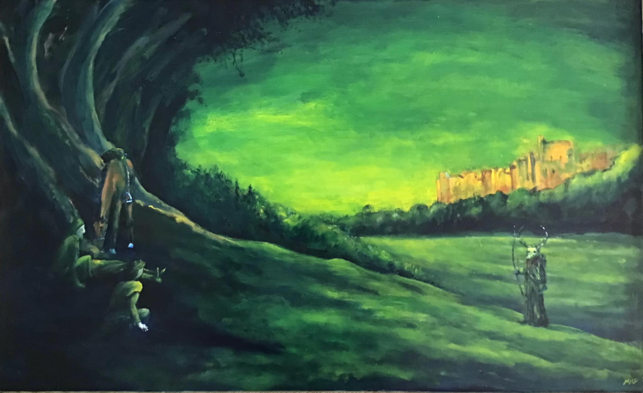 Mark Pender Art - “ Herne the Hunter” (64 x 106 cm, oil on...
