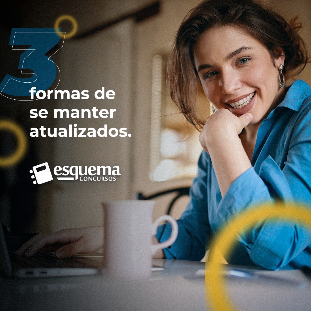 Esquema - Manter-se atualizado é fundamental para quem presta provas de ...