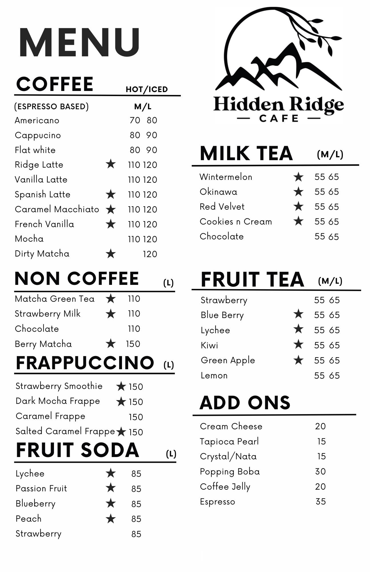 Hidden Ridge Cafè | Silang