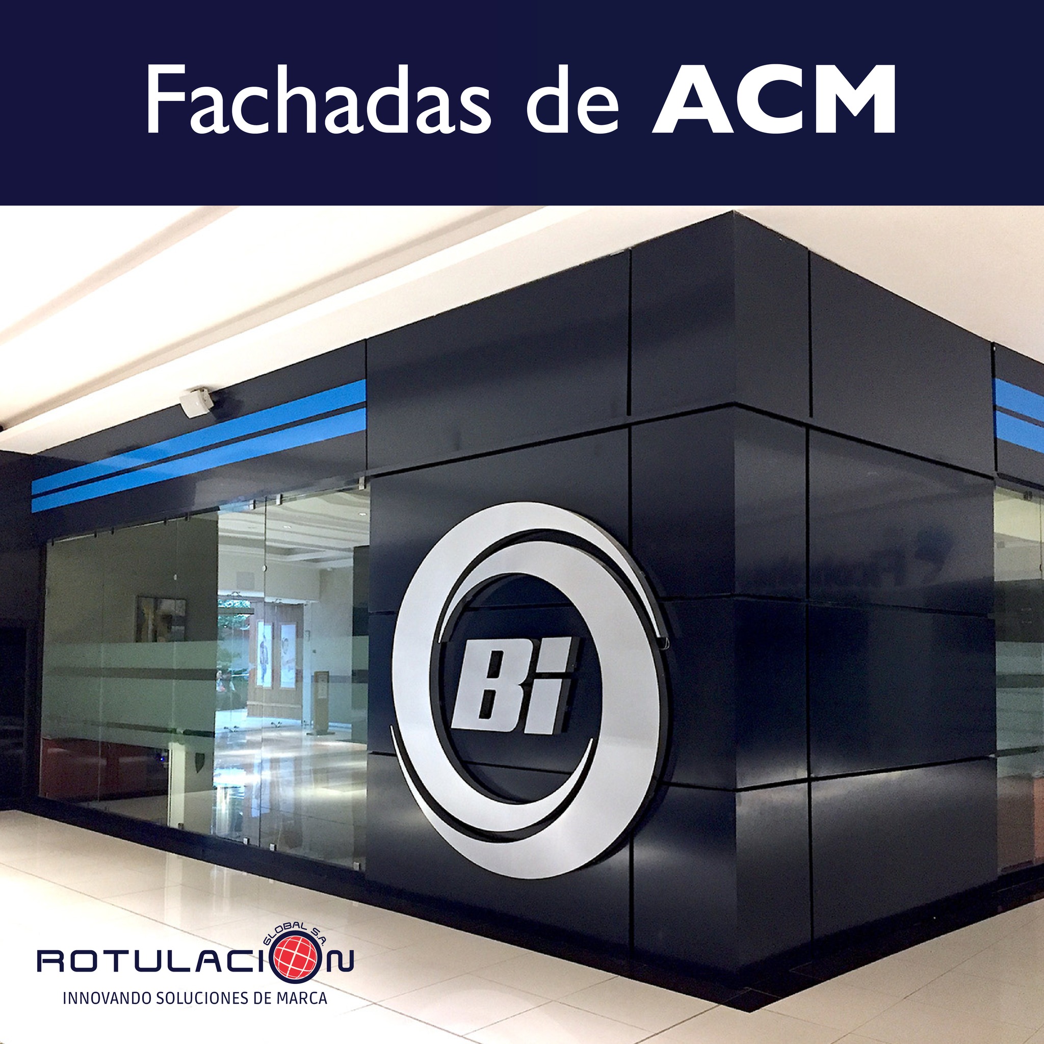 🤩 ¡Fachadas de ACM! Es una... - Rotulación Global S.A. | Facebook