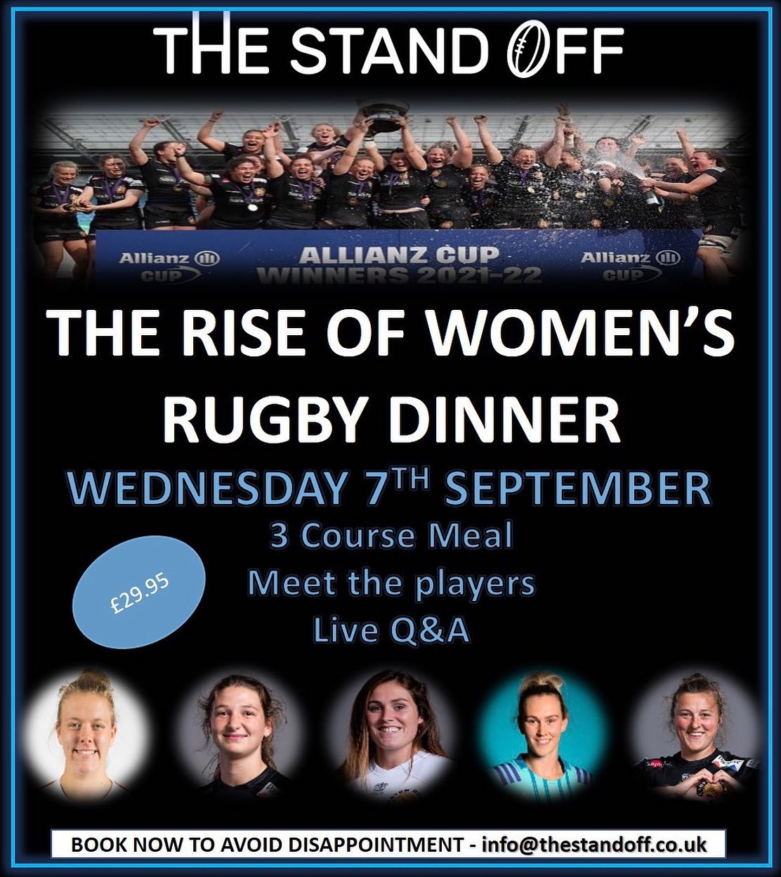 The Stand Off - 🚨 NEW EVENT 🚨 The Rise of Women’s Rugby...