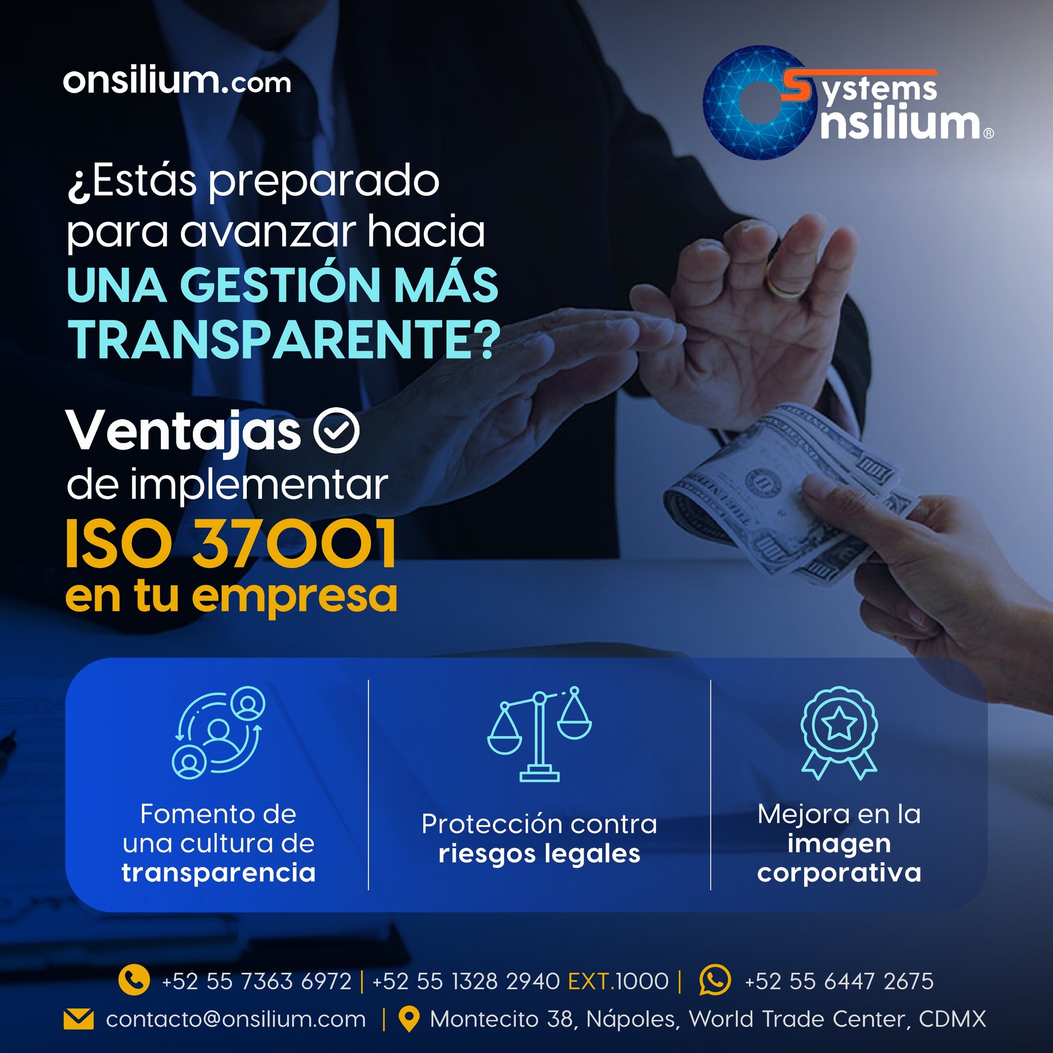 Systems Onsilium - 🚀 Beneficios de Adoptar la ISO 37001 en Tu Empresa 🛡 ...