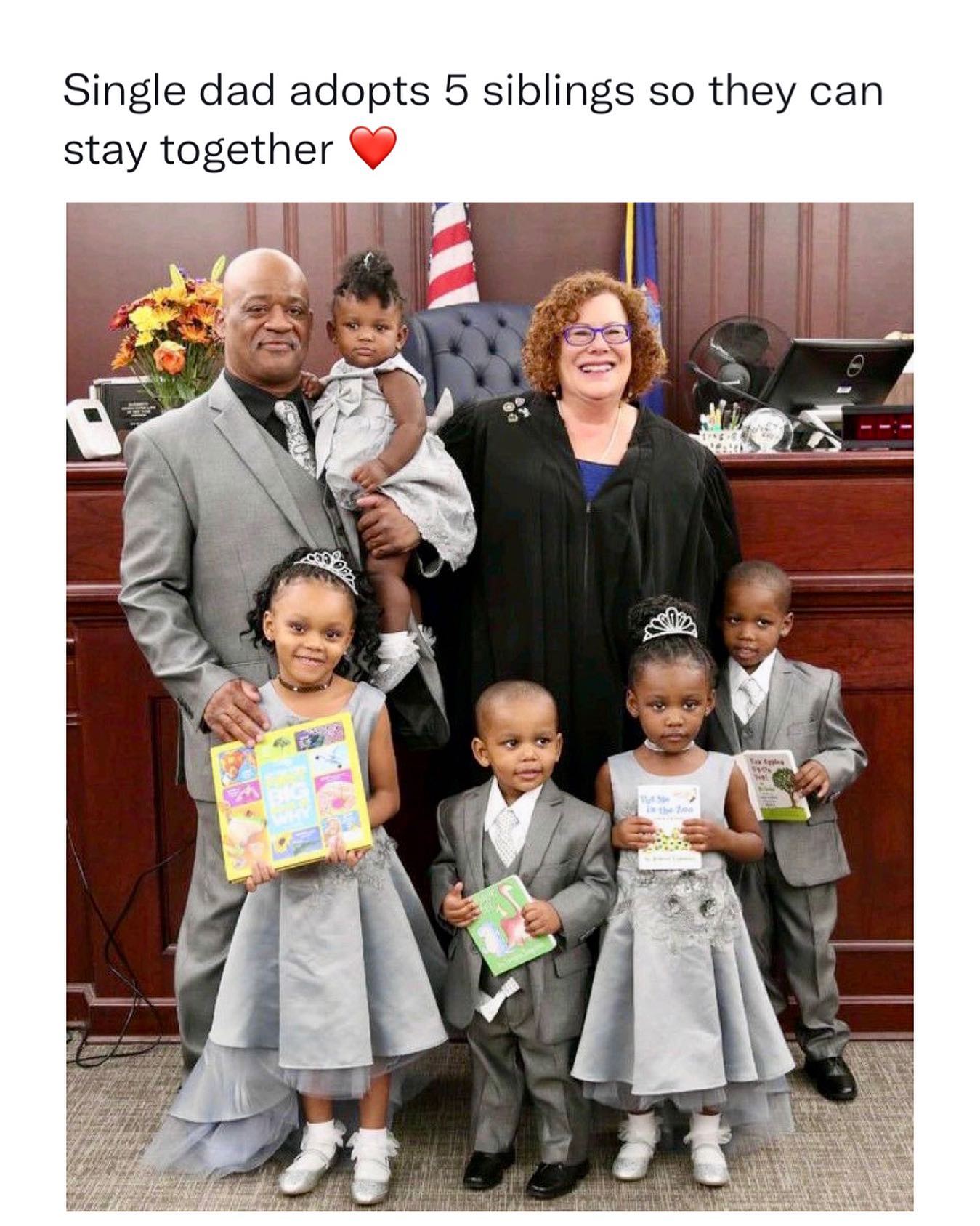 Lamont Thomas, a single father from Buffalo, New York, adopted