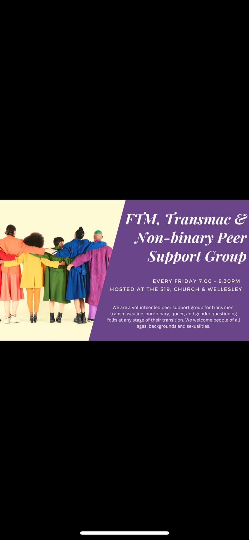 FTM, Transmasc & NB - Peer Support at 519 | Toronto ON