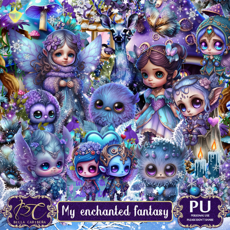 ベラ。 My Fantasy Dream, kit from Bella Caribeña Fantasy theme kit. This