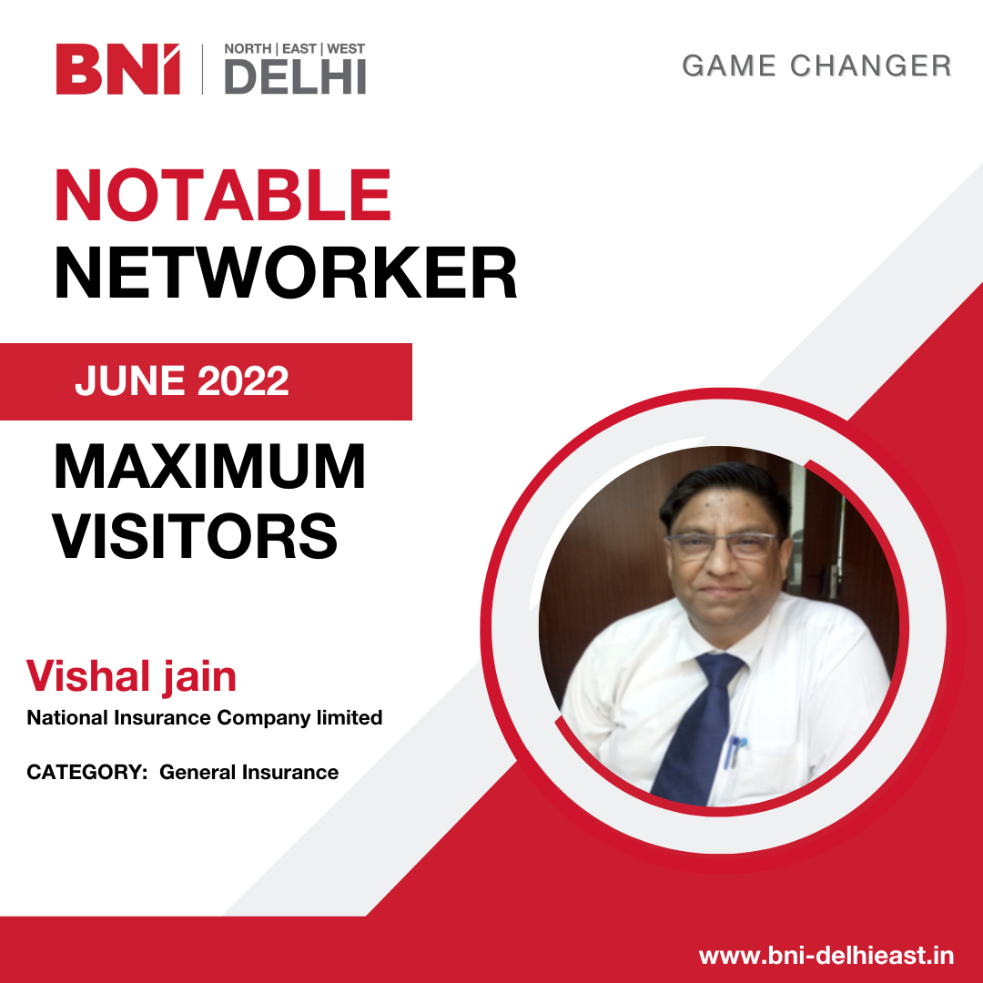 BNI New Delhi - Congratulations Mr Vishal Jain Member of... | Facebook