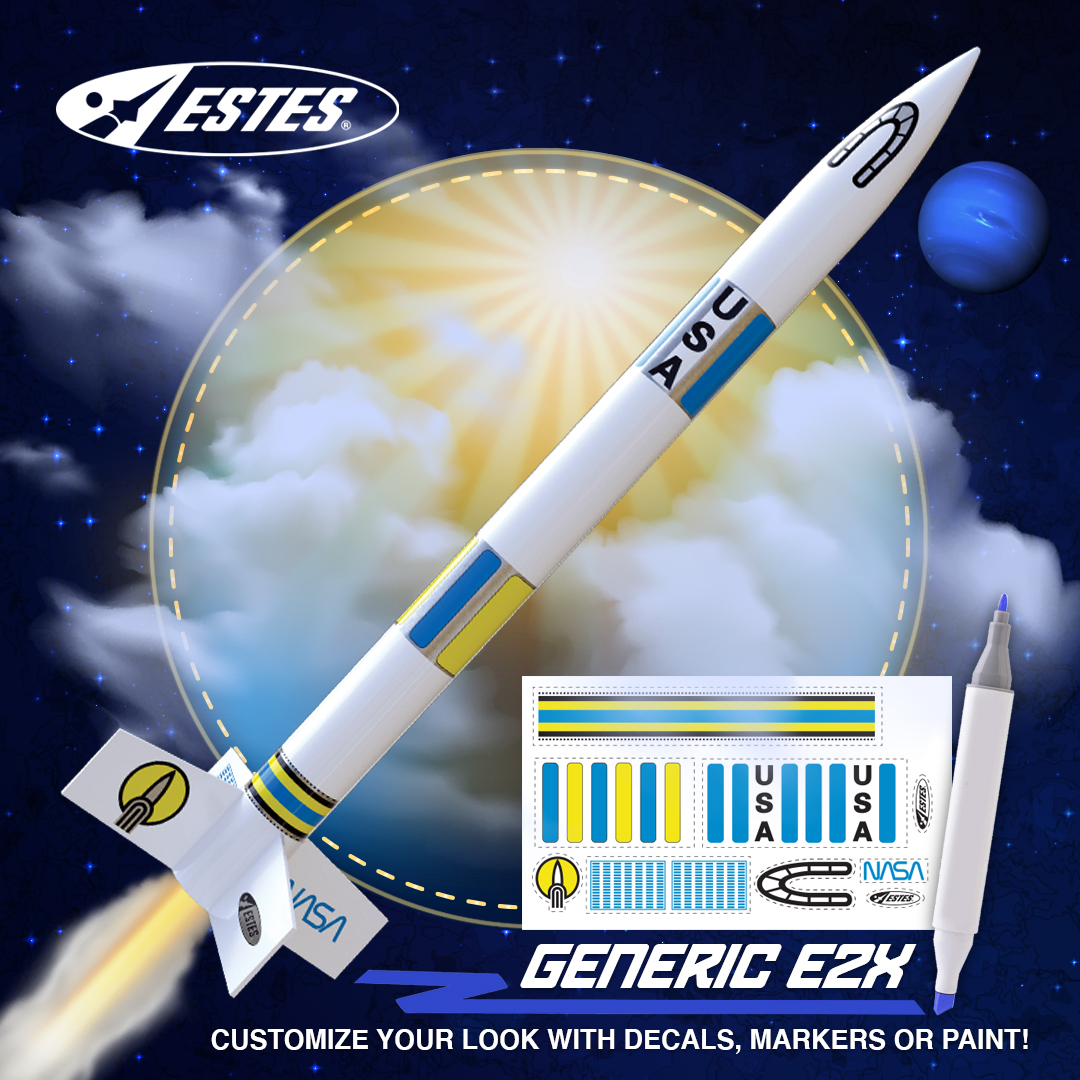 Estes Rocket Nasa Decals