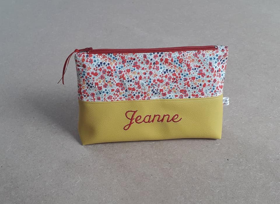 Trousse De Toilette Jeanne Gatineau 22x15x8 Cm - Neuf Avec Petit Défaut, Fabriqué En France