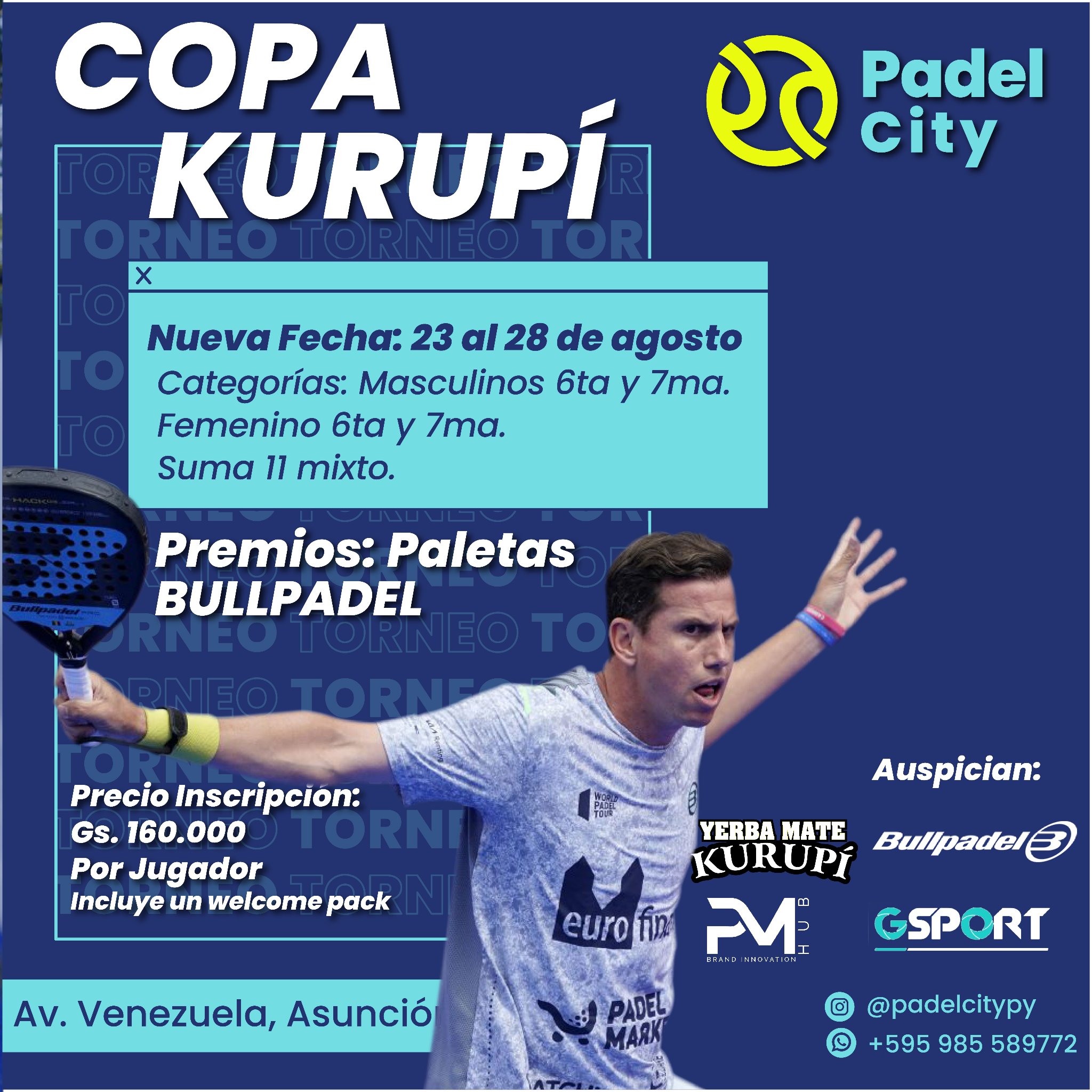 Padel City - ¡Atención! Nueva fecha Copa Kurupí 2022 🗓️... | Facebook