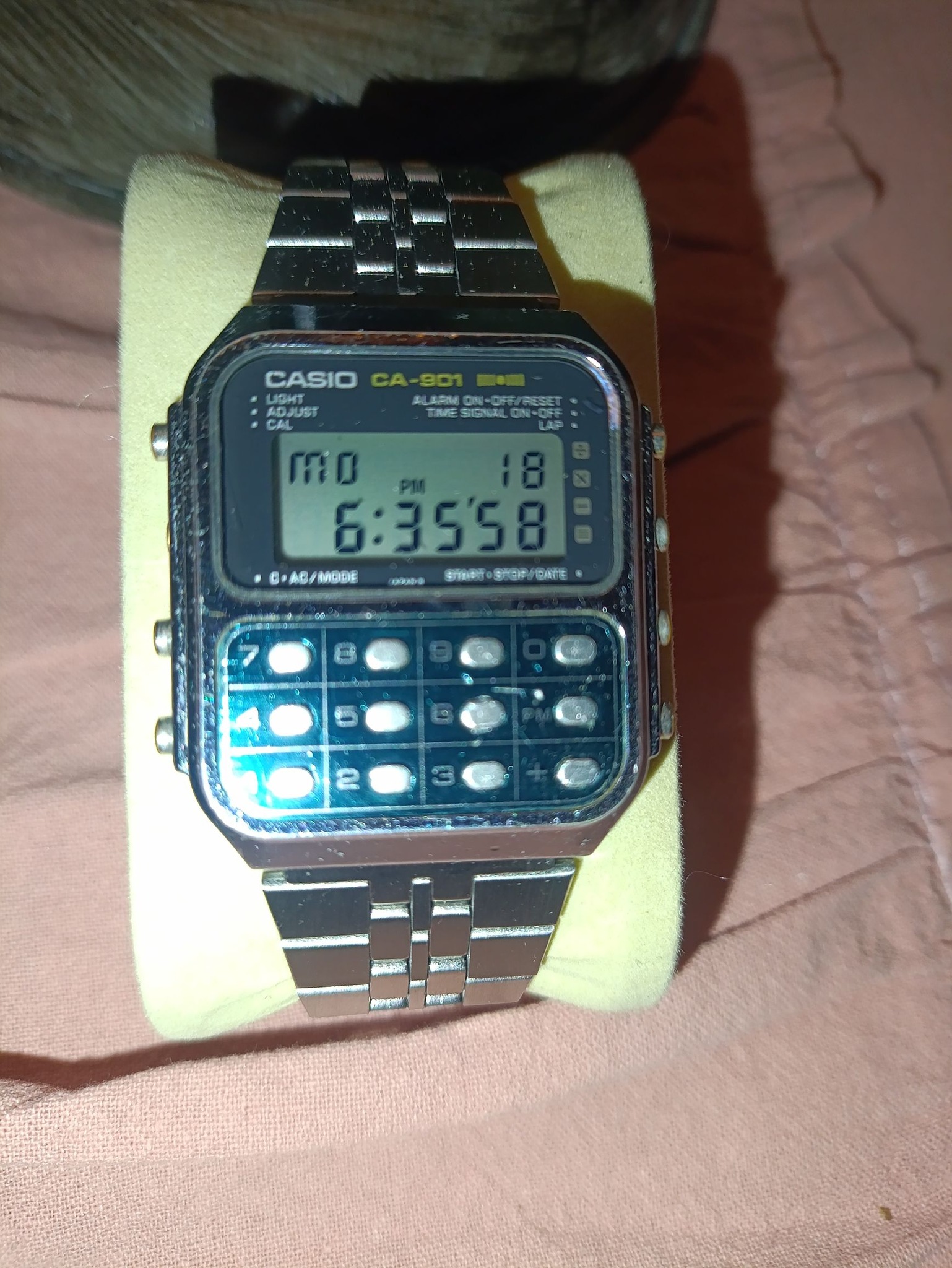 Vintage Casio CA-901 watch from 1980 still going strong