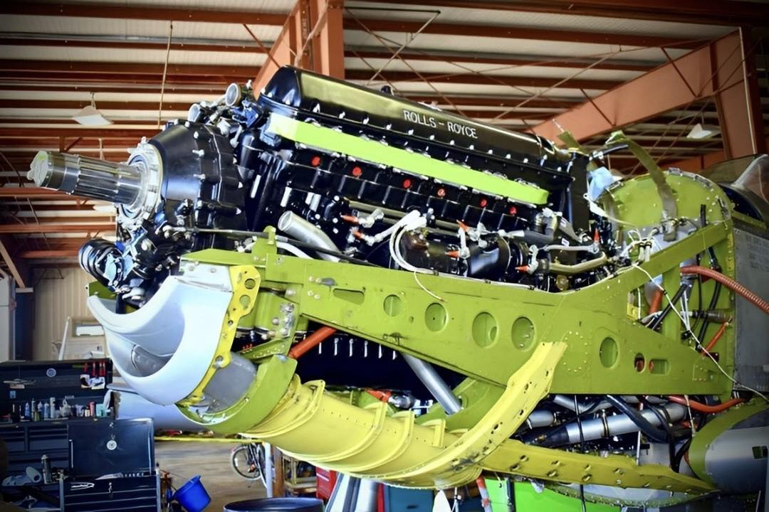 Riko - This image showcases a Rolls-Royce Merlin engine, an iconic ...
