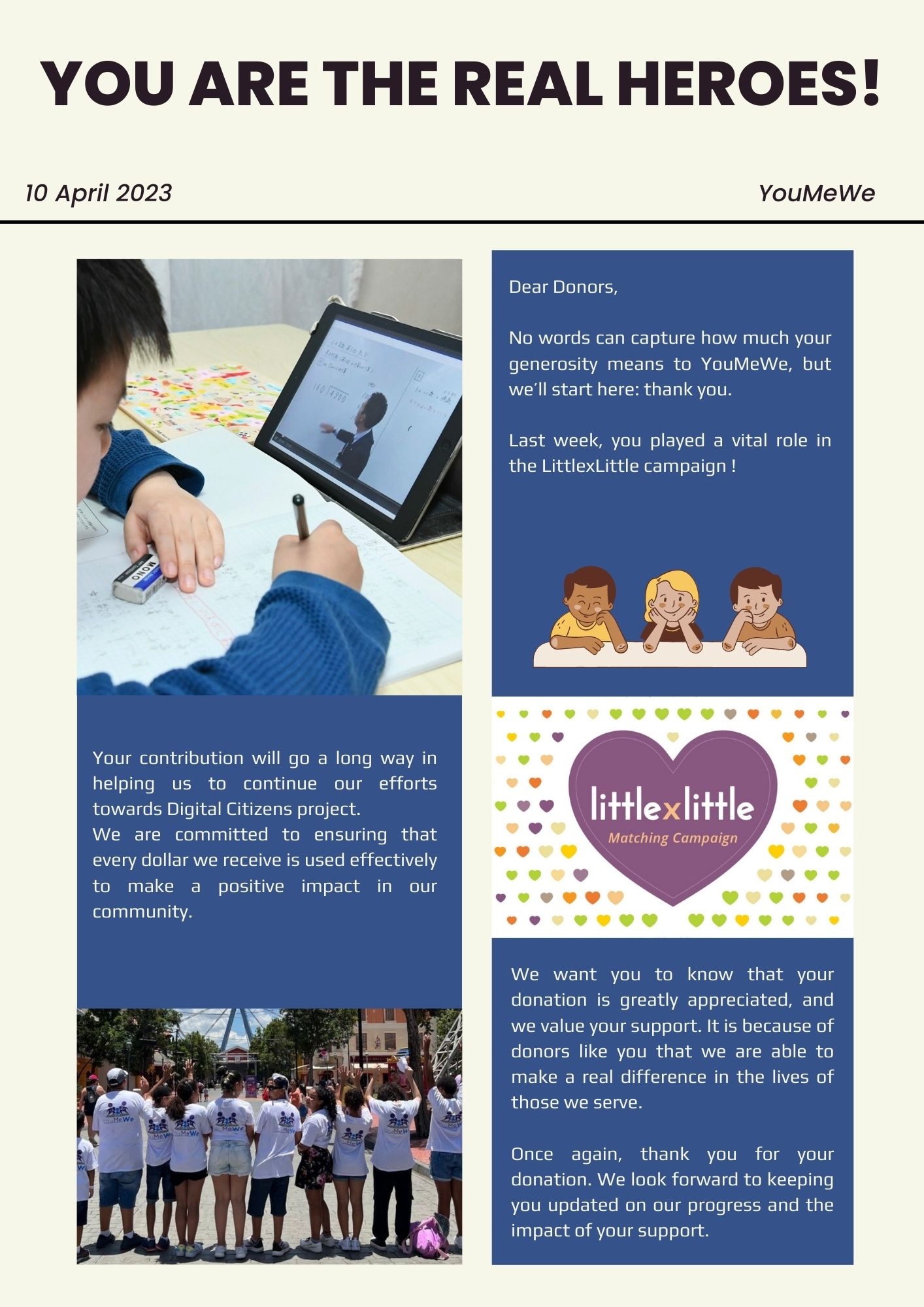Last week the LittlexLittle... - 特定非営利活動法人You Me We NPO | Facebook