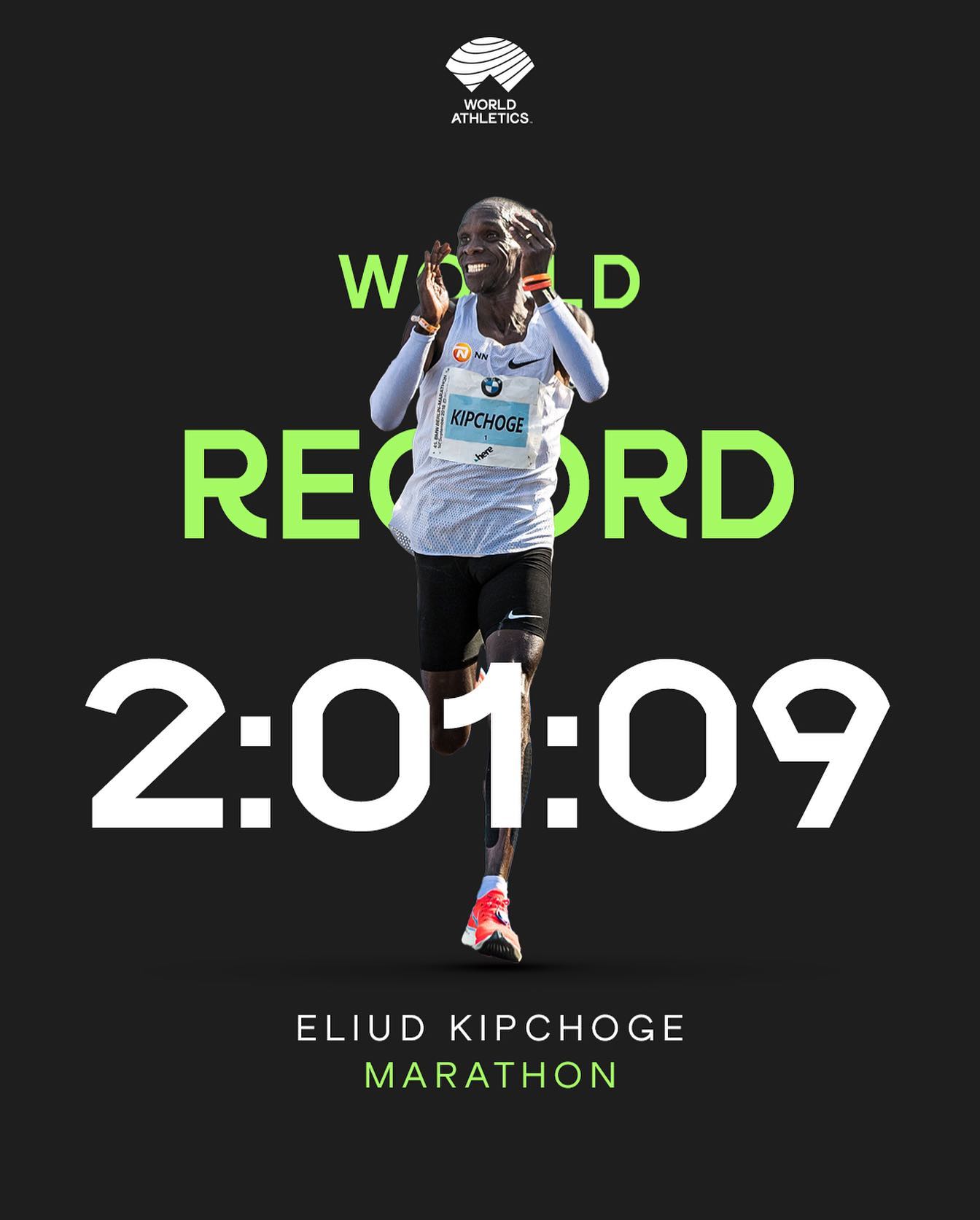 World - WORLD RECORD ‼️ 2:01:09 🤯 KING-CHOGE 👑 #BerlinMarathon | Facebook