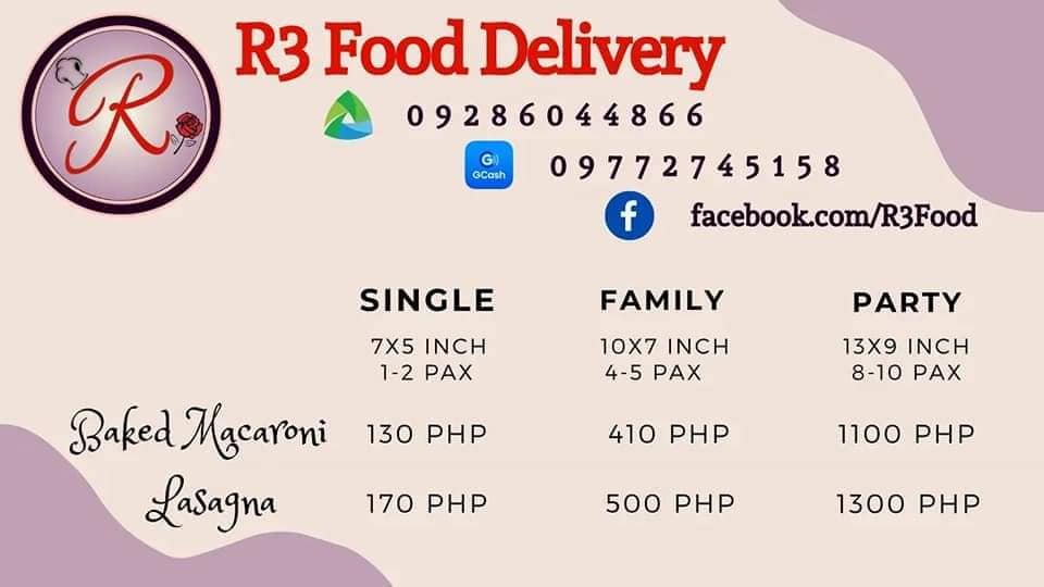 R3 Food Delivery | Quezon City