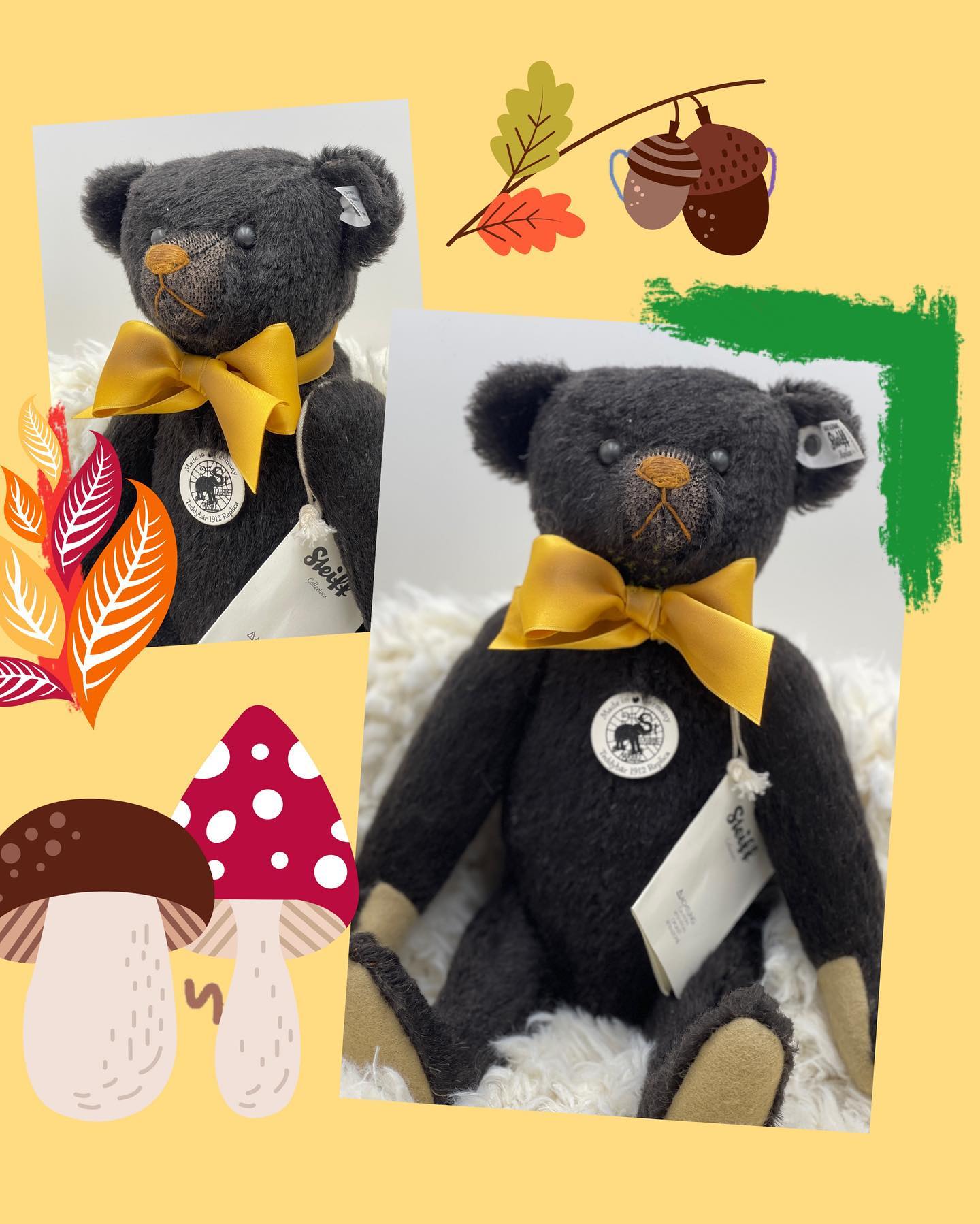 Introducing 1921 replica Steiff mohair bear