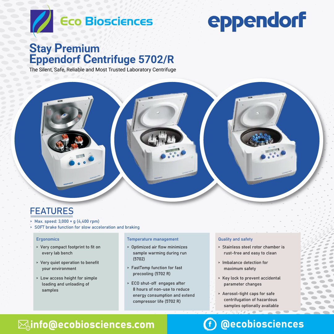 Eco Biosciences - Everything you need for centrifugation...