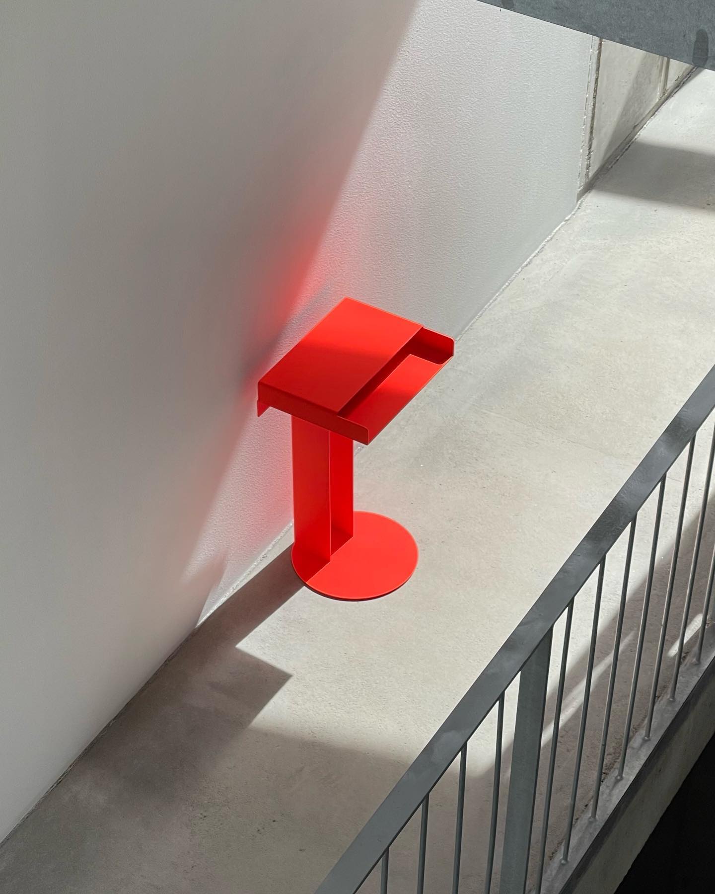 Meta Side Table in Luminous Orange