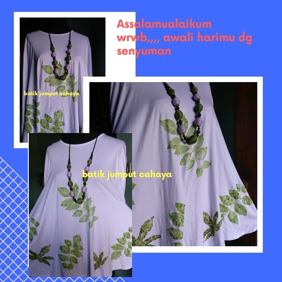 Motif batik seragam sekolah yayasan Islam di Jawa Barat. # ...