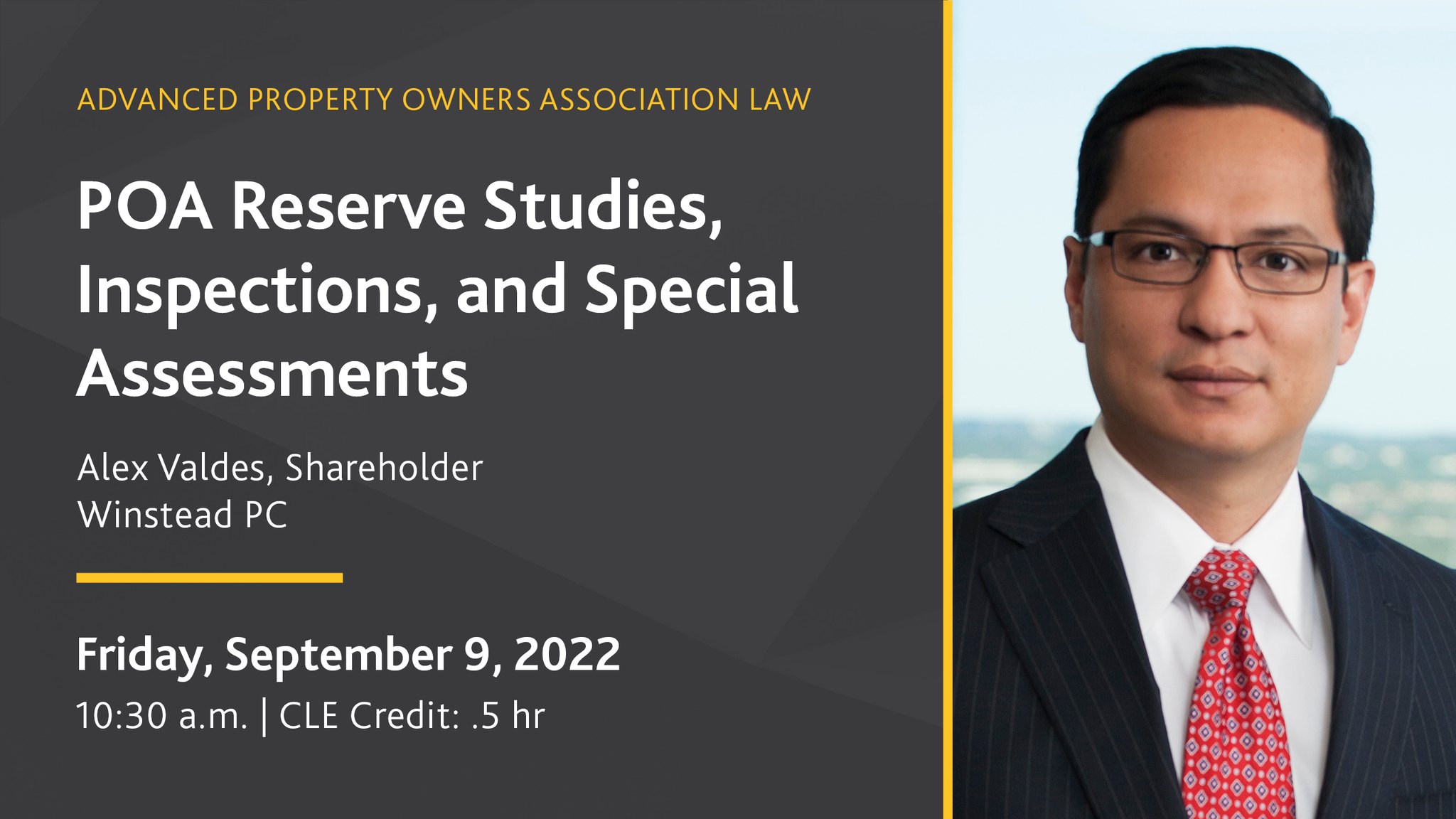 On September 9, Shareholder Alex... - Winstead PC - Attorneys | Facebook