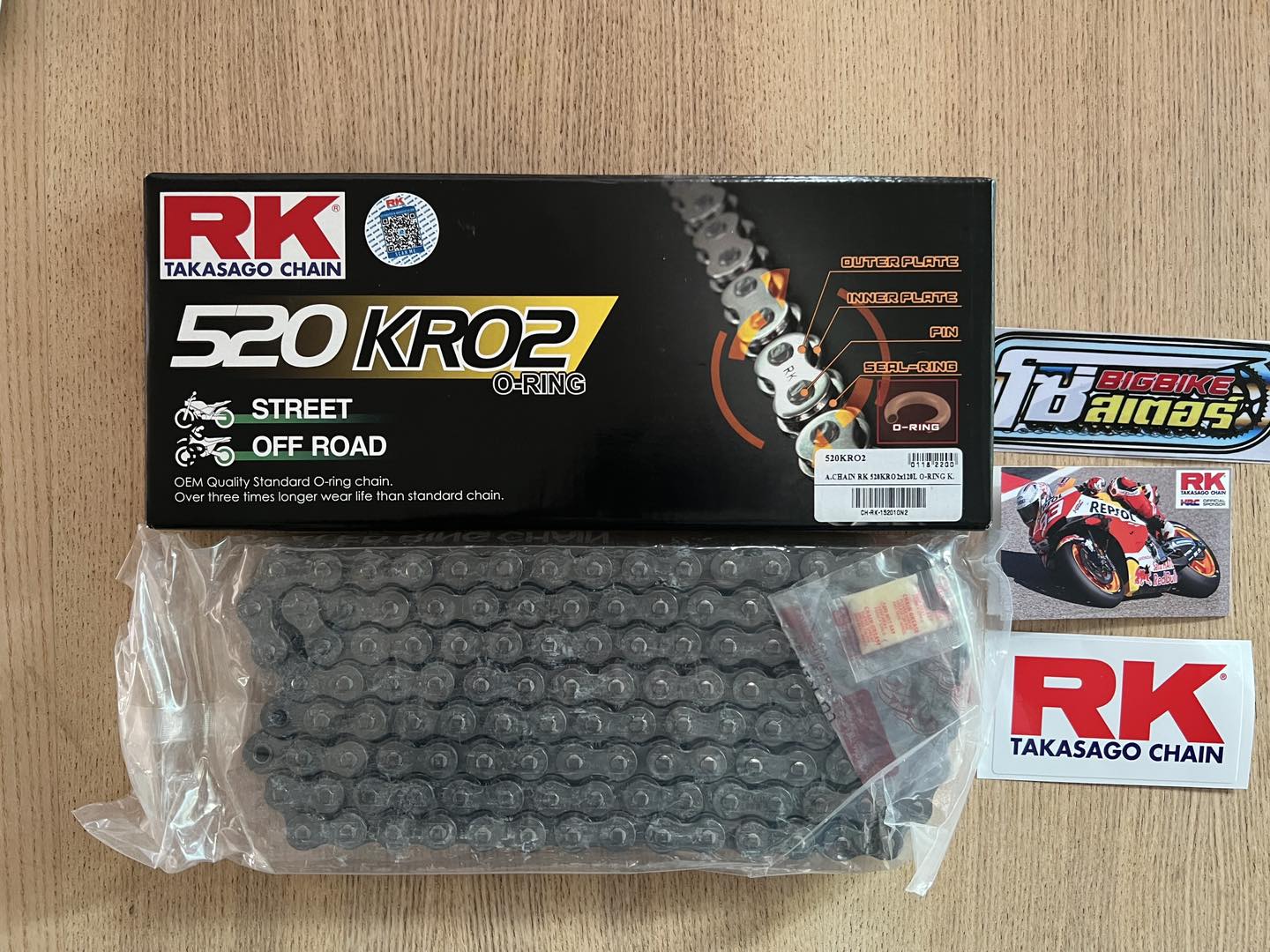 RK 520 KRO2 สีเดิม โซ่ยอดนิยม... - โซ่-สเตอร์ BigBike | Facebook