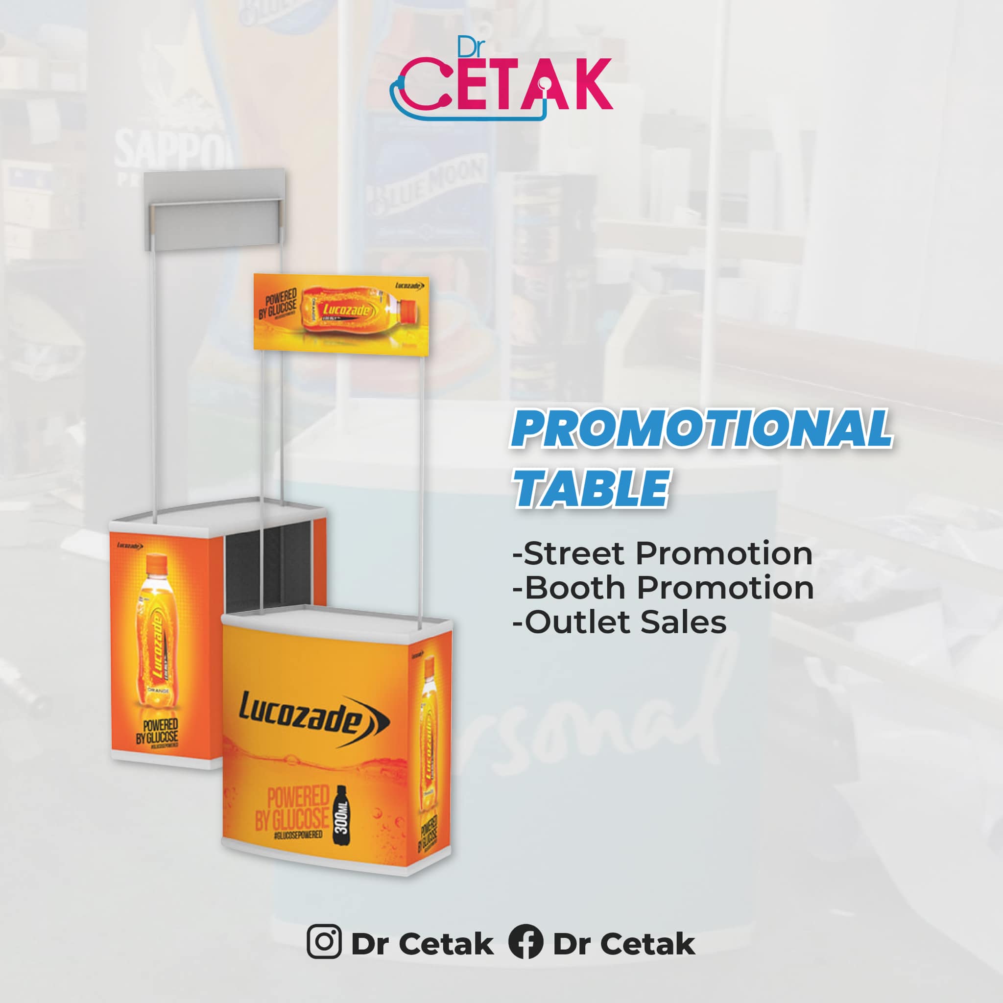 Dr - CUSTOM PROMOTIONAL TABLE EASY! Jom dapatkan Promotional Table yang ...