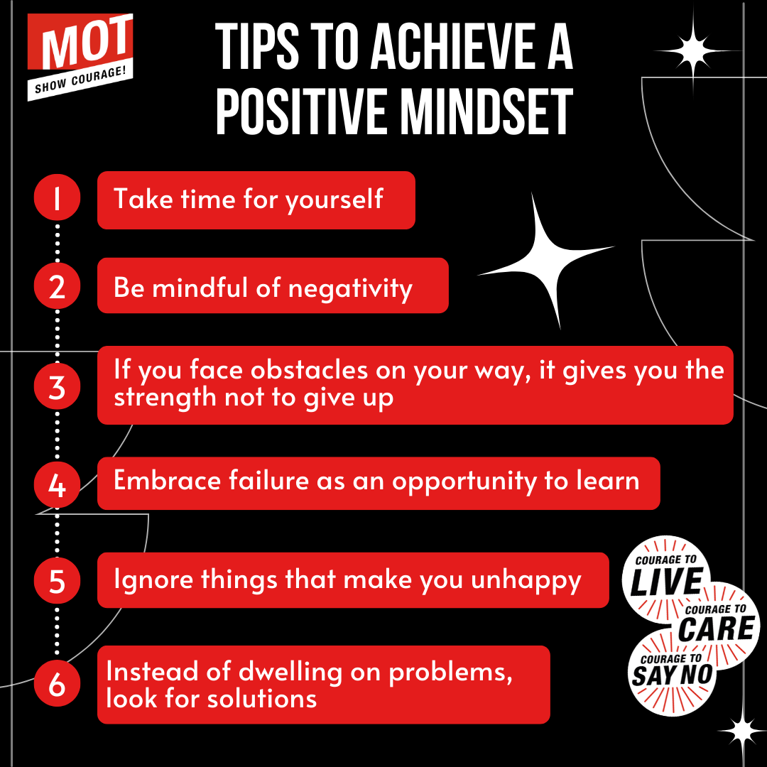 MOT SA - Some tips to achieving a positive mindset! 😁😊🥰... | Facebook