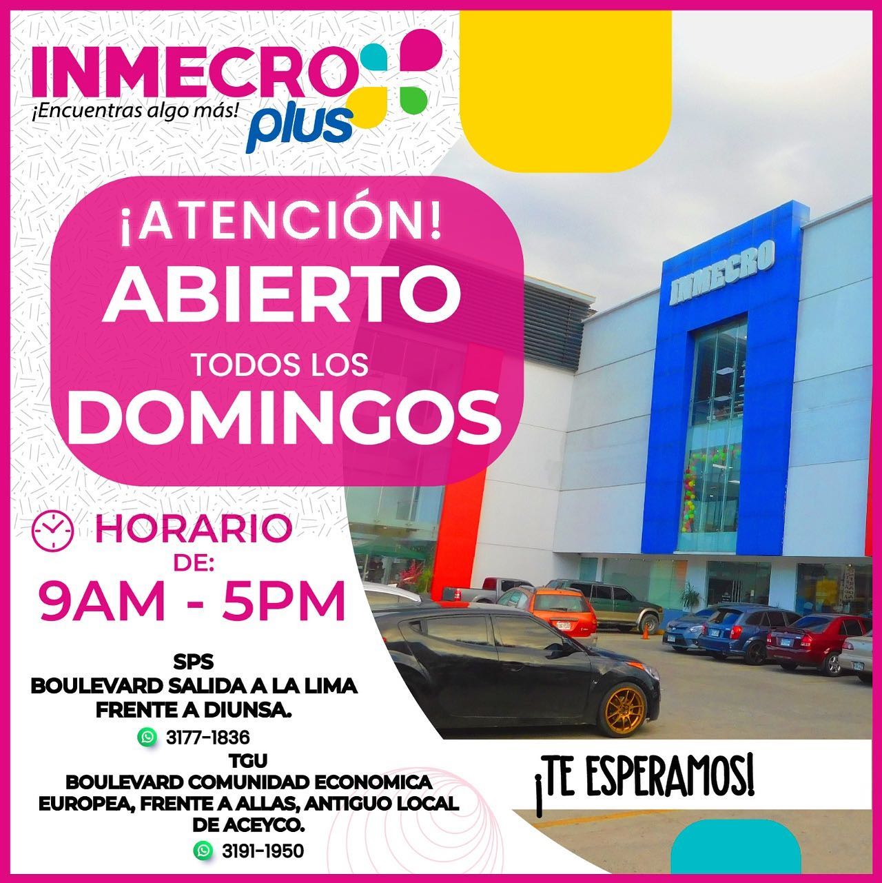 Inmecro Plus - 🙌🏻 ATENCIÓN SPS Y TGU ABIERTO TODOS LOS... | Facebook