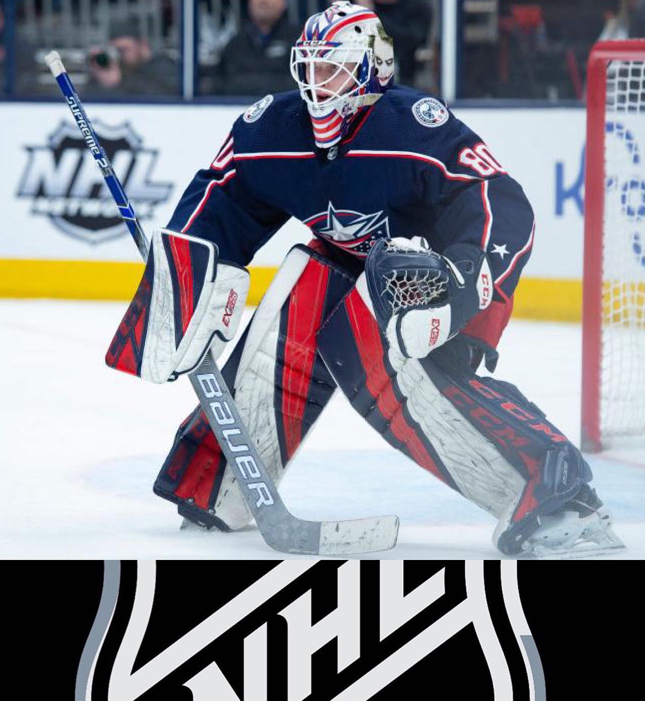 Powerskateshow - One year ago today, Blue Jackets G, Matiss Kivlenieks ...