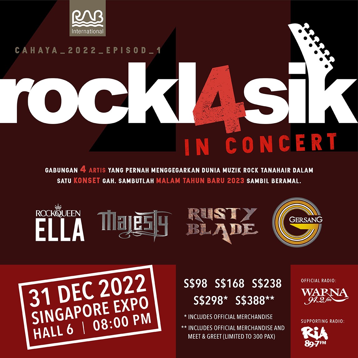 SISTIC - [NEW EVENT ON SALE] Tickets for Rockl4sik In... | Facebook