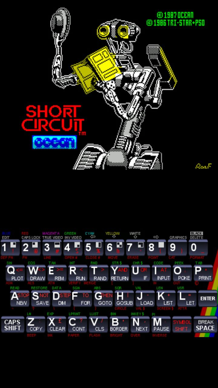 Short Circuit game for ZX Spectrum