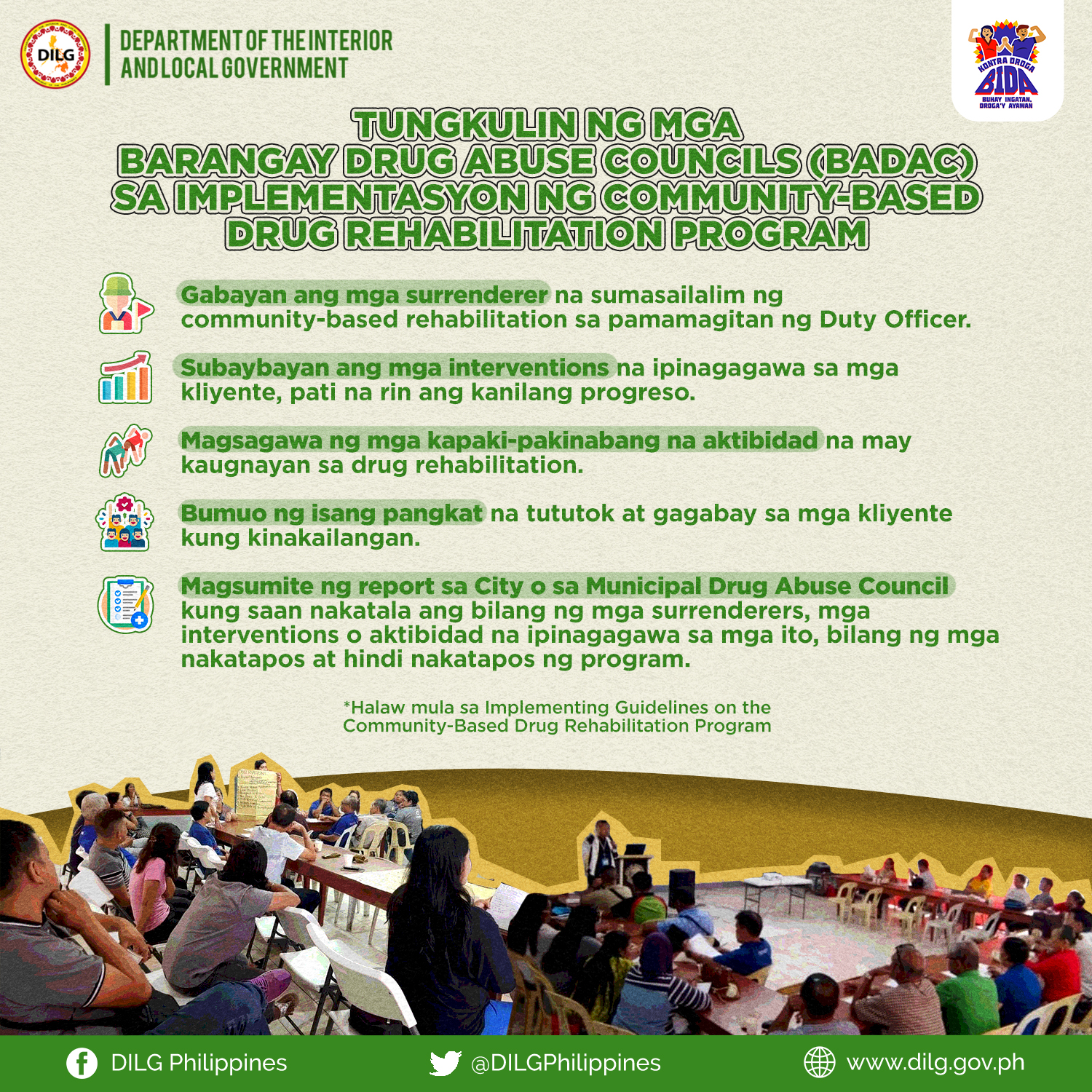 DILG - TINGNAN | Maliban sa pagbabantay sa mga personalidad o mga lugar ...