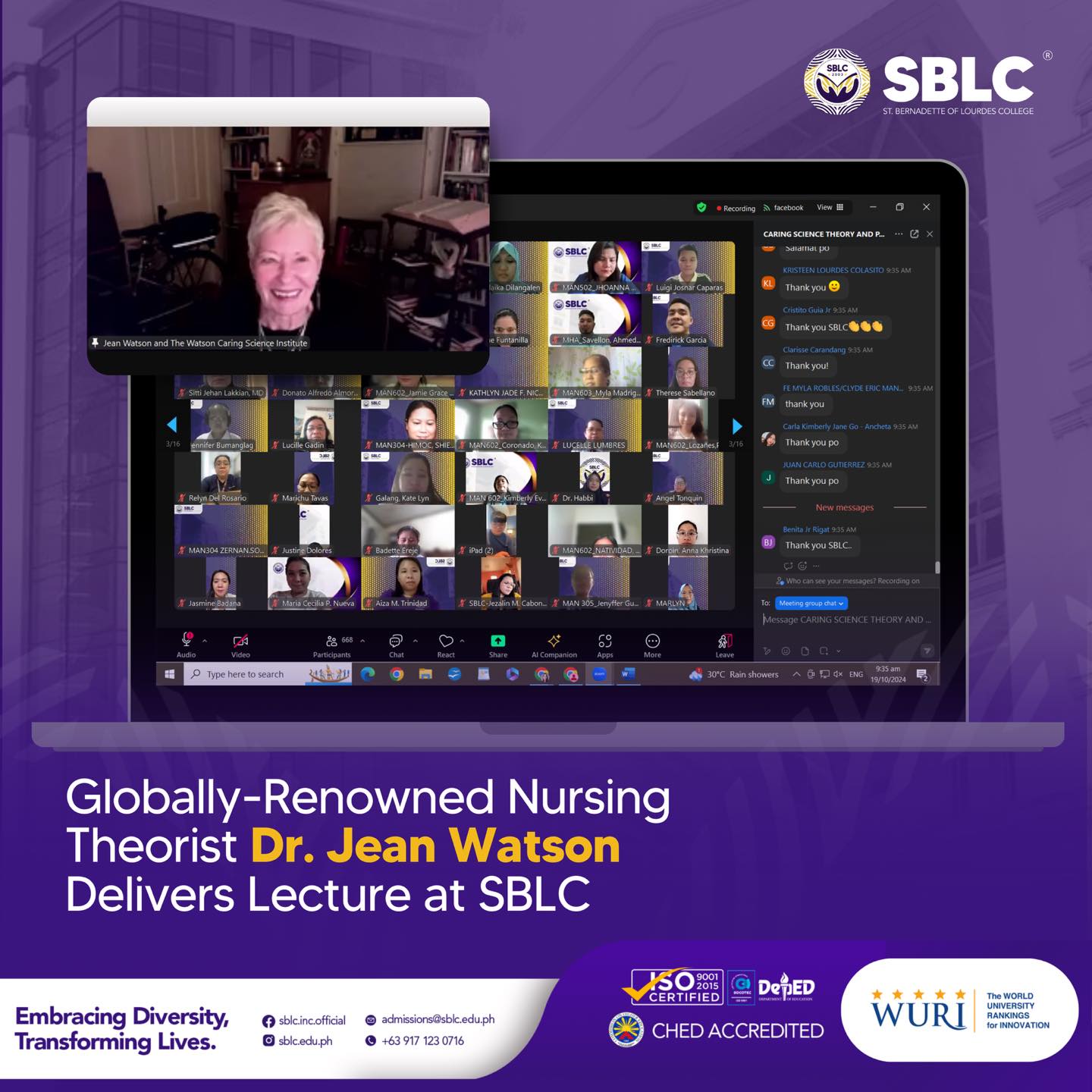 SBLC - 𝗘𝗫𝗖𝗟𝗨𝗦𝗜𝗩𝗘 𝗟𝗘𝗖𝗧𝗨𝗥𝗘 𝗕𝗬 𝗚𝗟𝗢𝗕𝗔𝗟𝗟𝗬-𝗥𝗘𝗡𝗢𝗪𝗡𝗘𝗗 𝗡𝗨𝗥𝗦𝗜𝗡𝗚... | Facebook