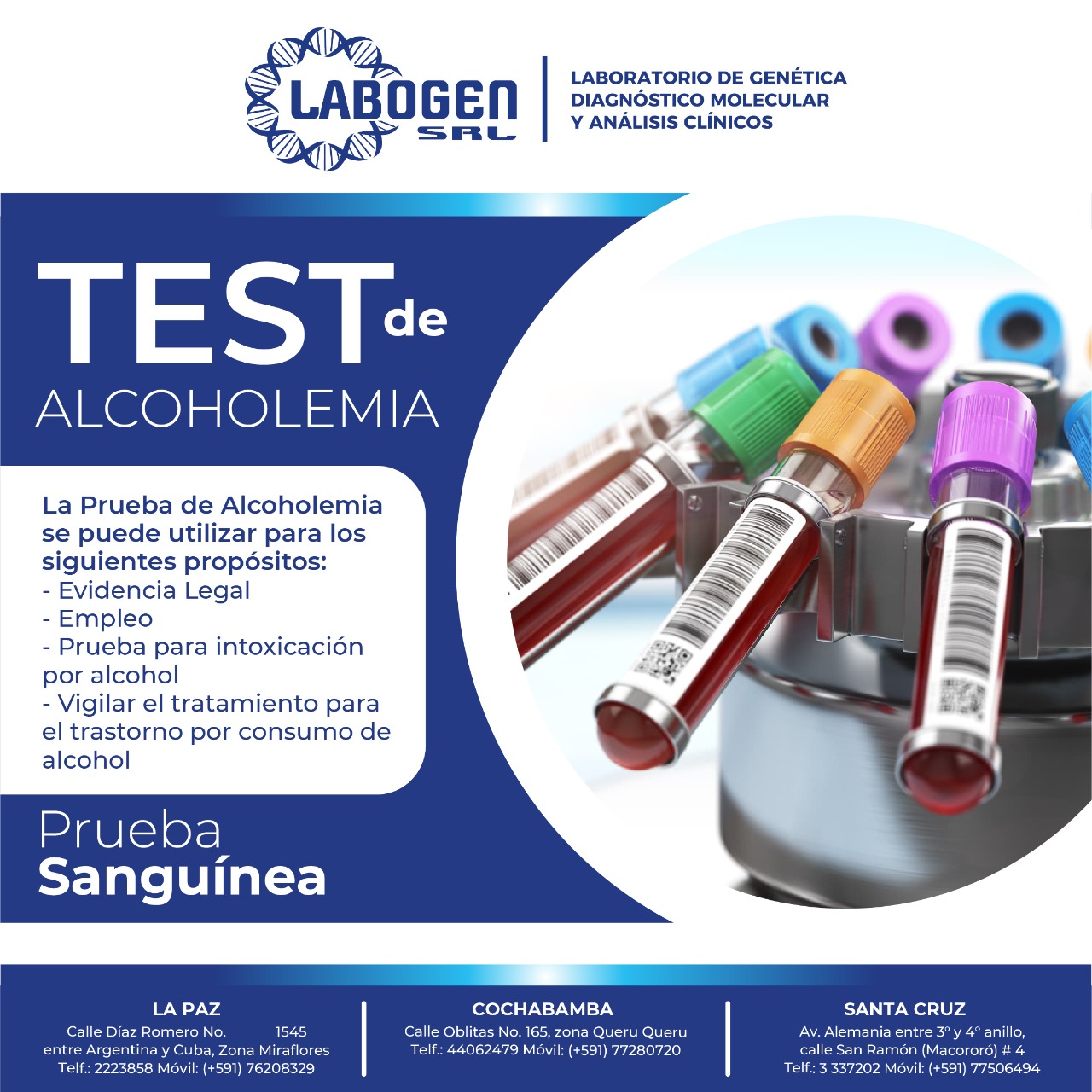 Test de #ALCOHOLEMIA En Labogen realizamos el test de Alcoholemia, se ...