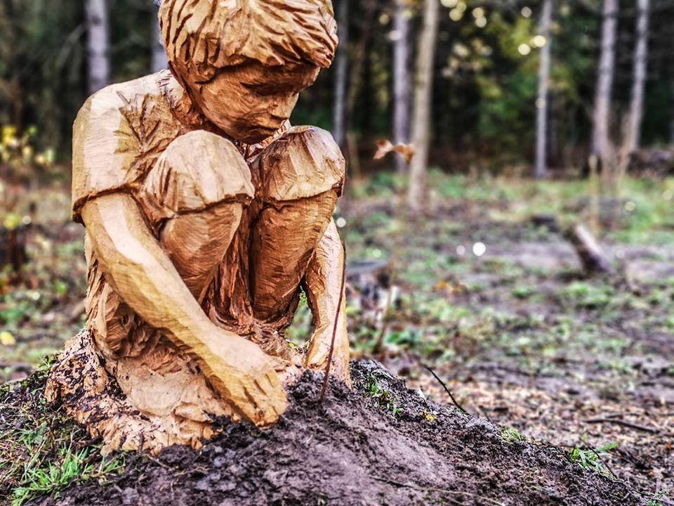 It seemed the only... - Simon O'Rourke - Tree Carving