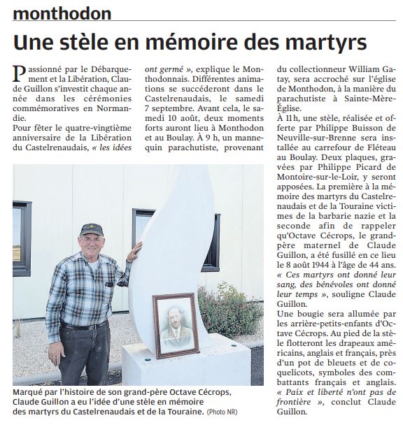 Le - C'était il y a 80 ans, la libération de la Touraine et du ...