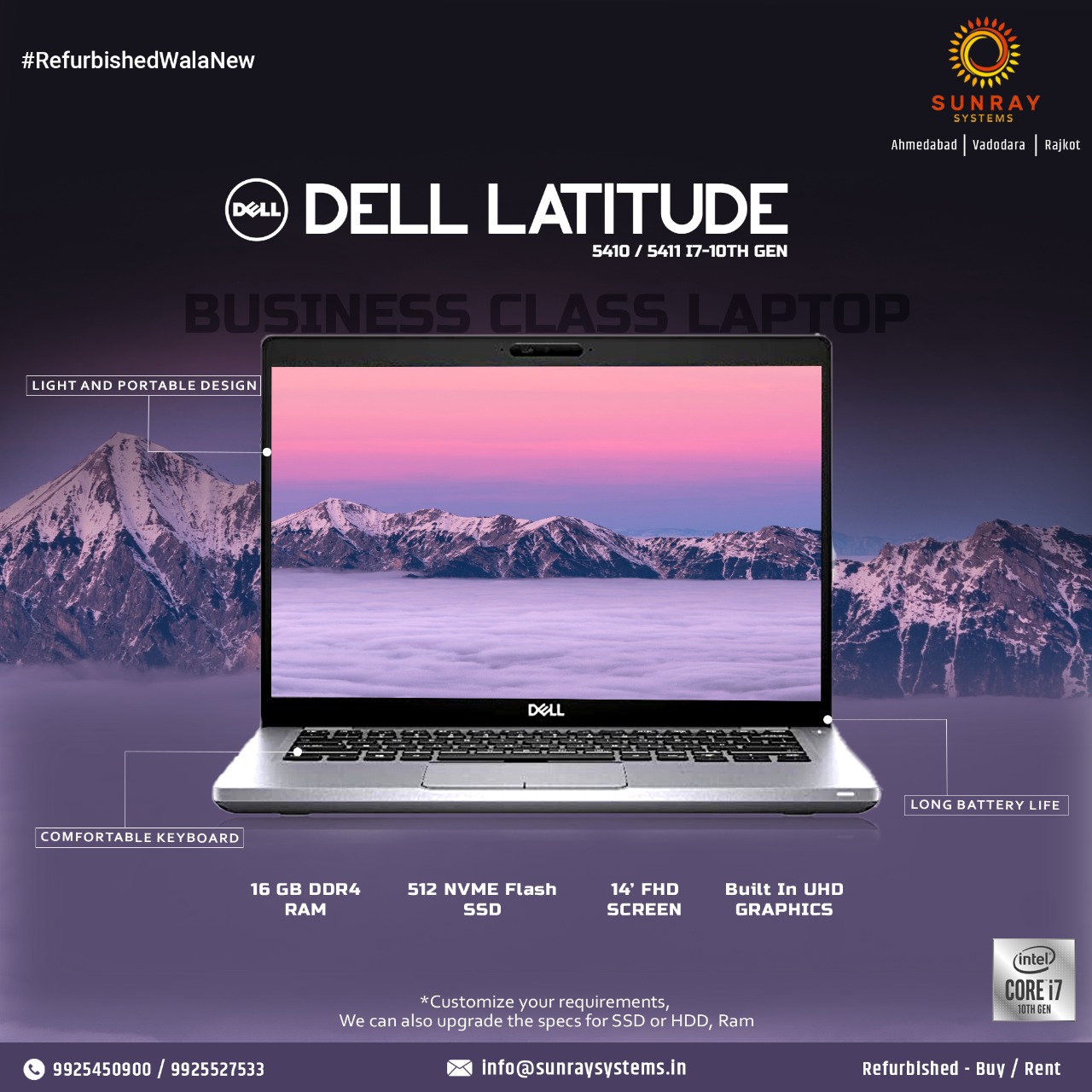 Refurbish & Used Laptop, Desktop Store in Ahmedabad, Gujarat Sunray Systems