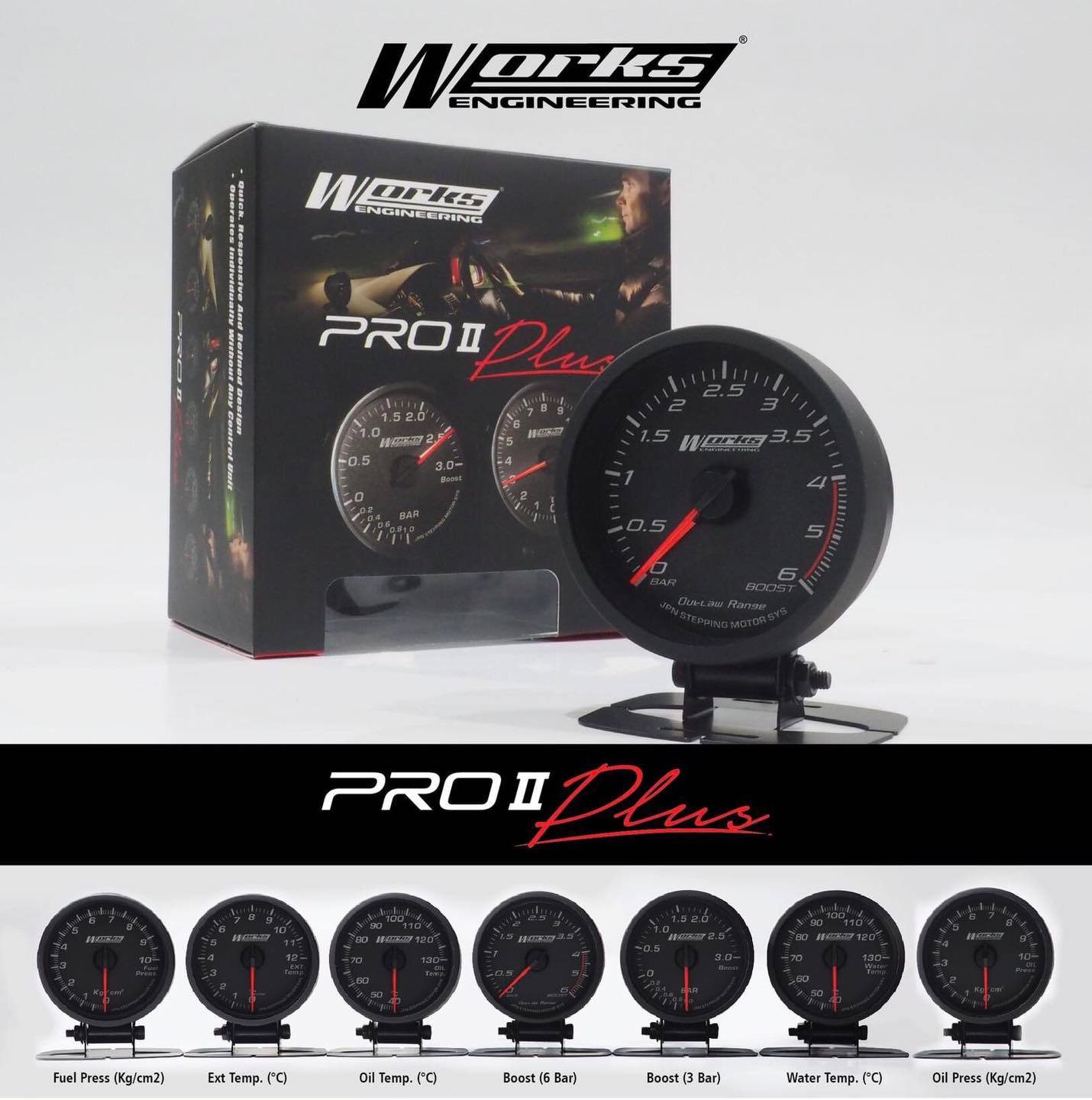 Works Engineering-Thailand - Works engineering Pro II Plus Gauges 60mm ...