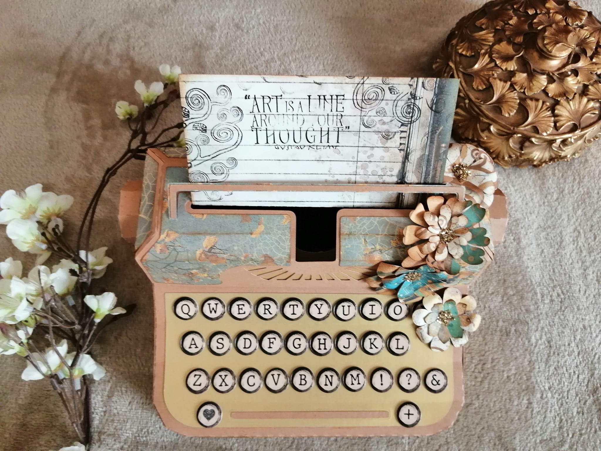 My first take on the gorgeous typewriter. Love it!