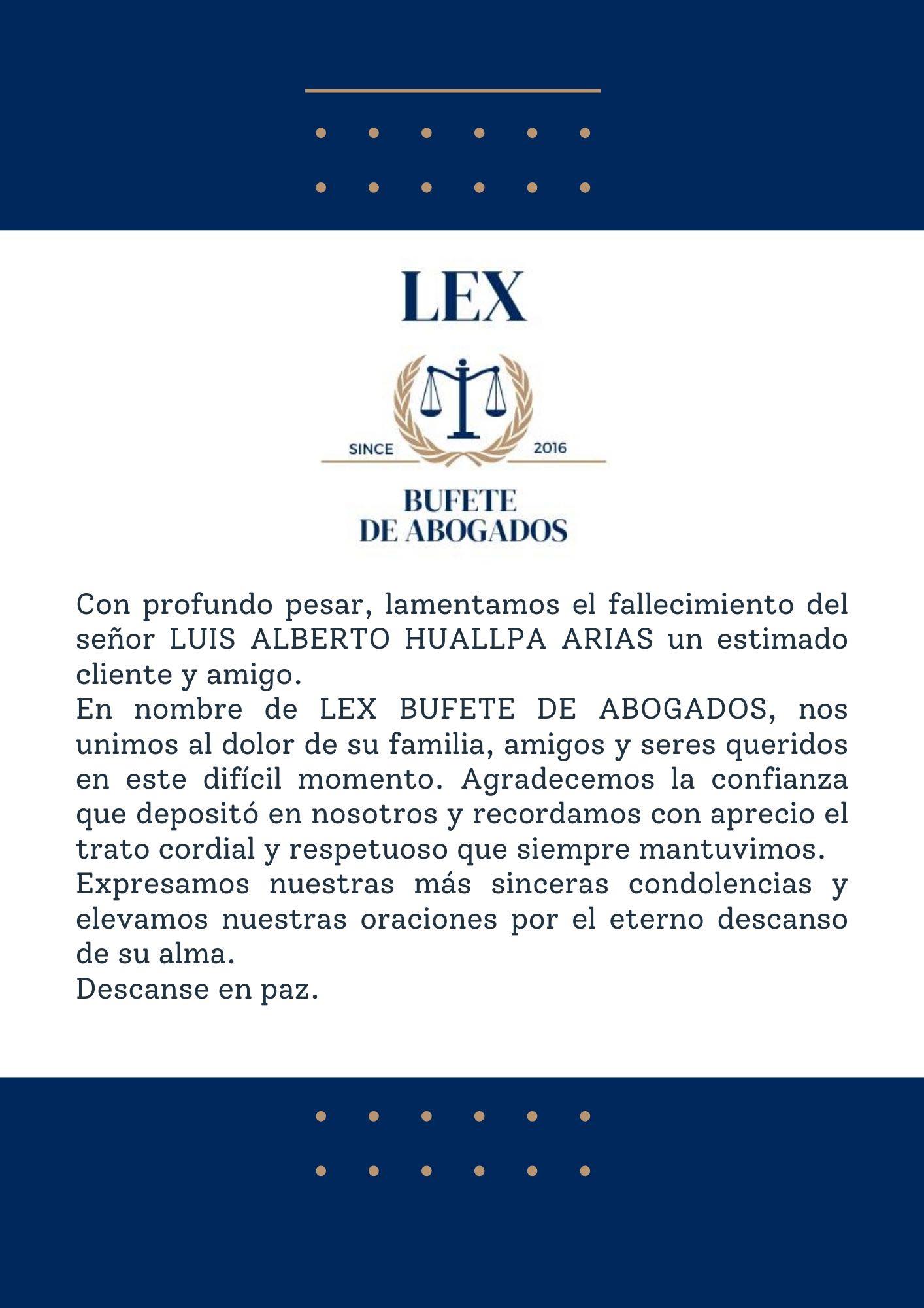LEX Bufete de Abogados | Huánuco