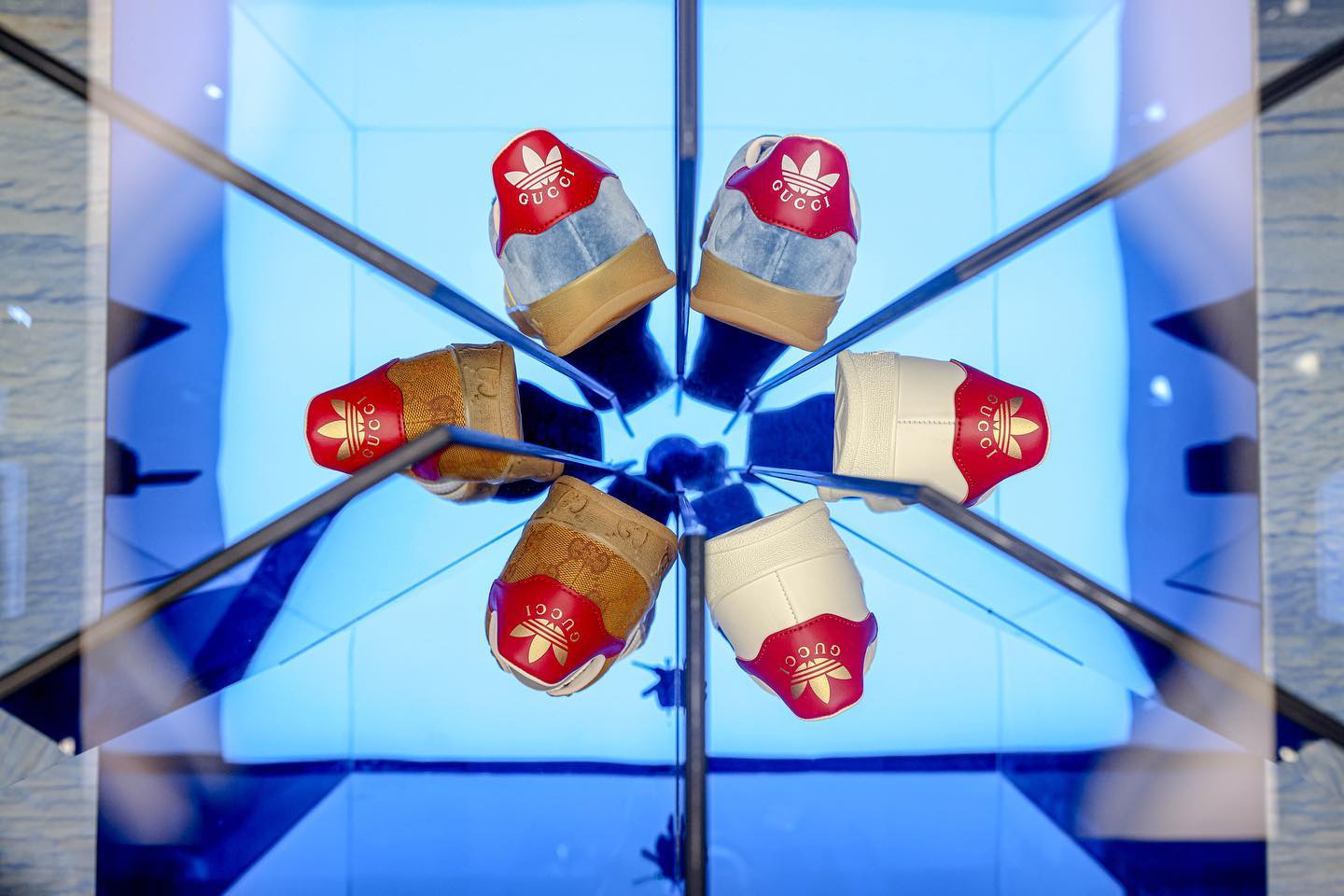 Gucci x adidas retail design and activation
