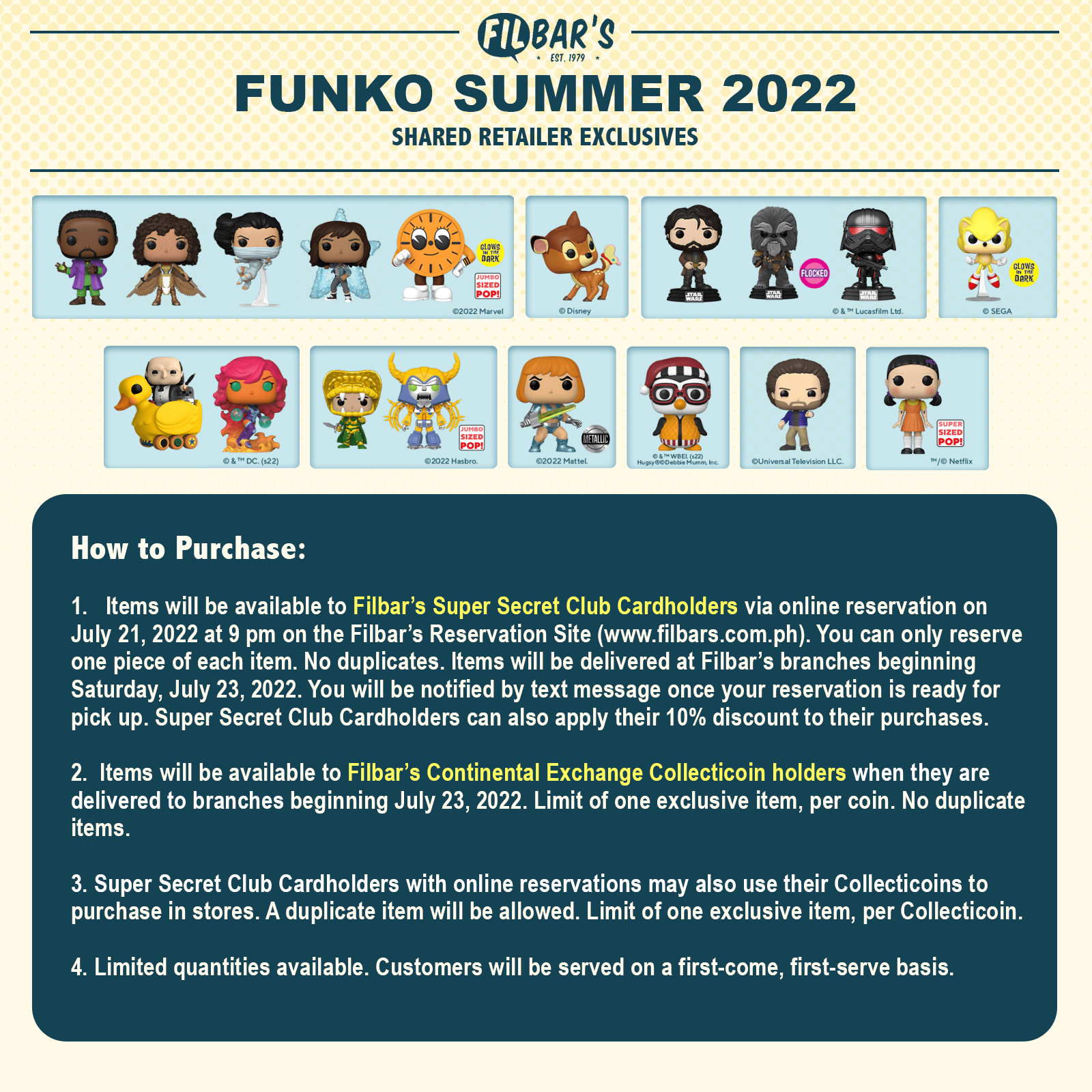 Filbar's Online - Filbar's FUNKO SUMMER 2022 Shared Retailer Exclusives ...