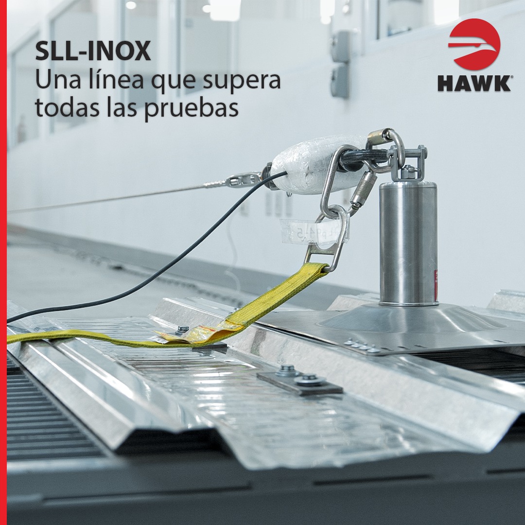El sistema SLL-INOX se somete a 4... - HAWK Fall Protection