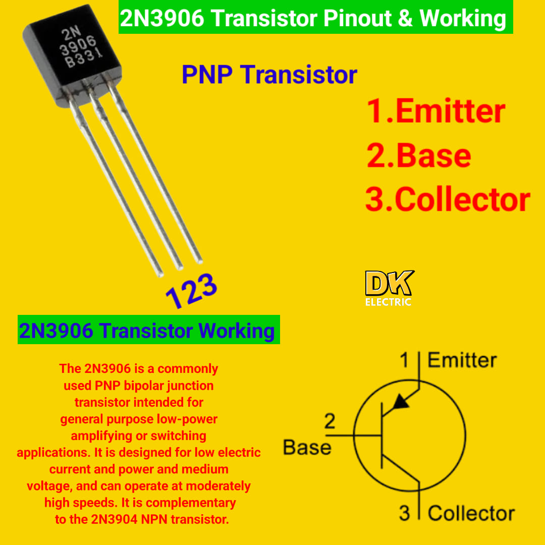 20 Stück 2N3906Y 2N3906 PNP Transistor TO-92 40 V 200 MA 625 mW
