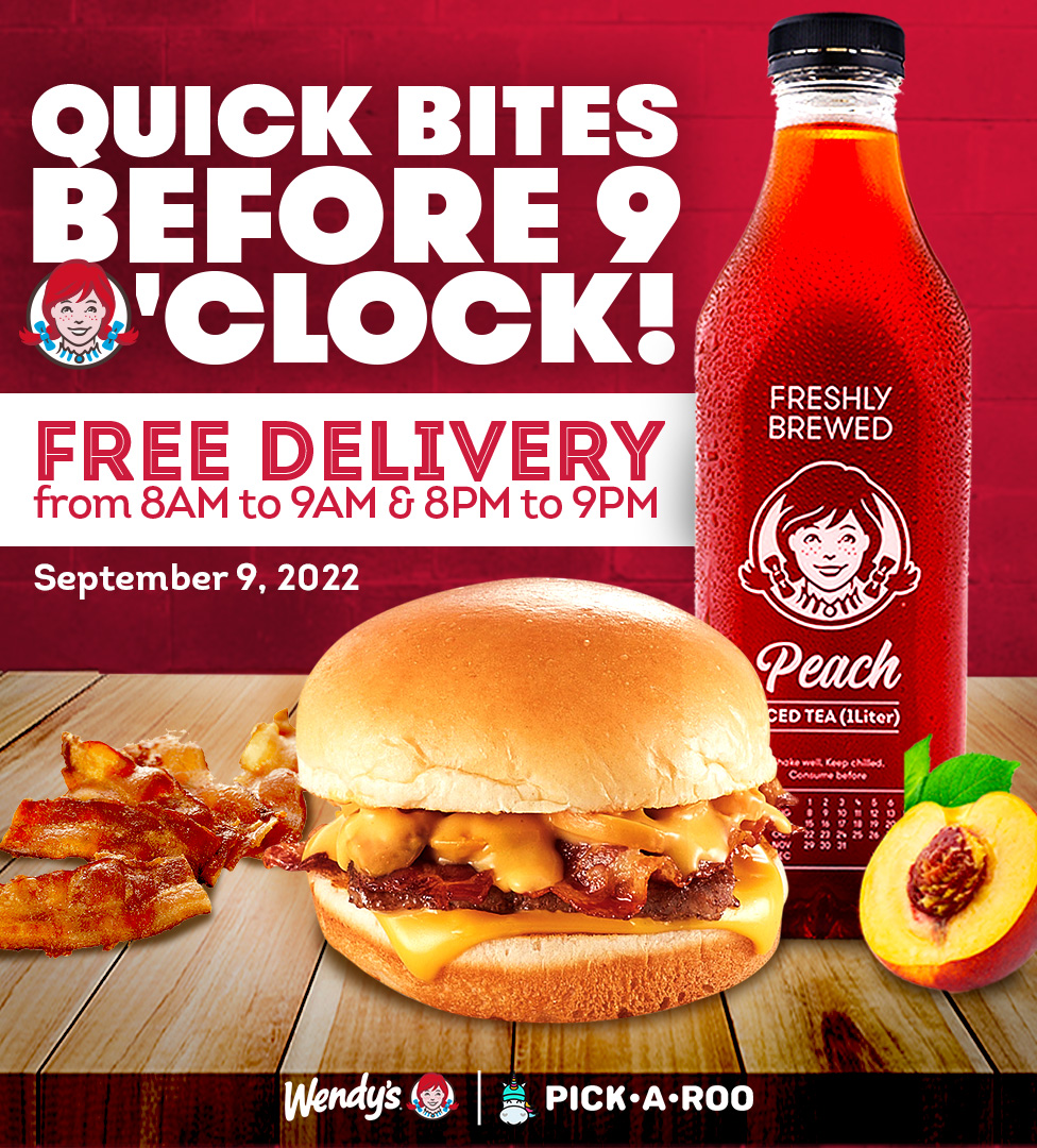Wendy's - Pick your cravings before the clock hits 9! And enjoy FREE ...