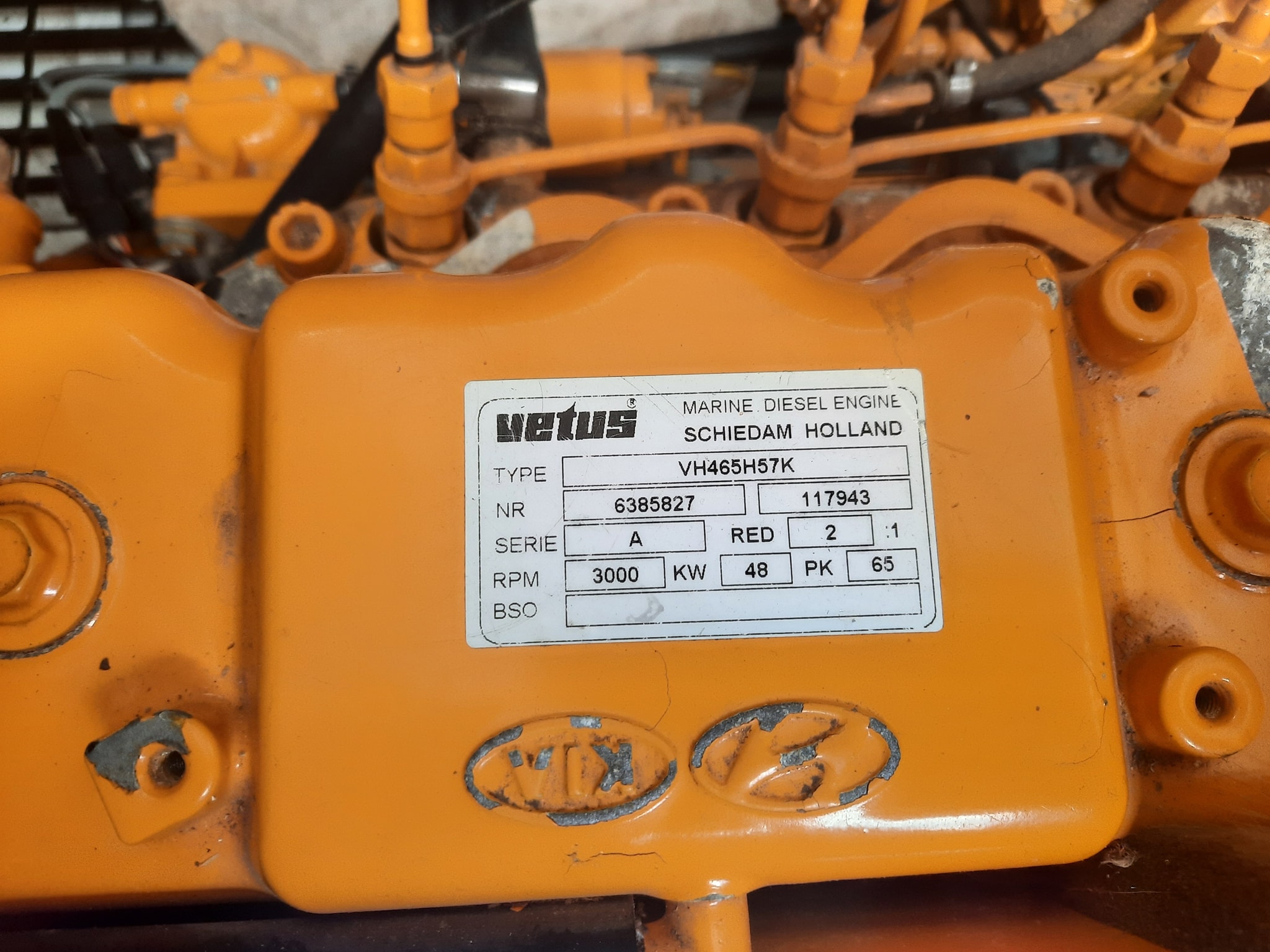 What type of engine is this ETA 15 with cooling fins?