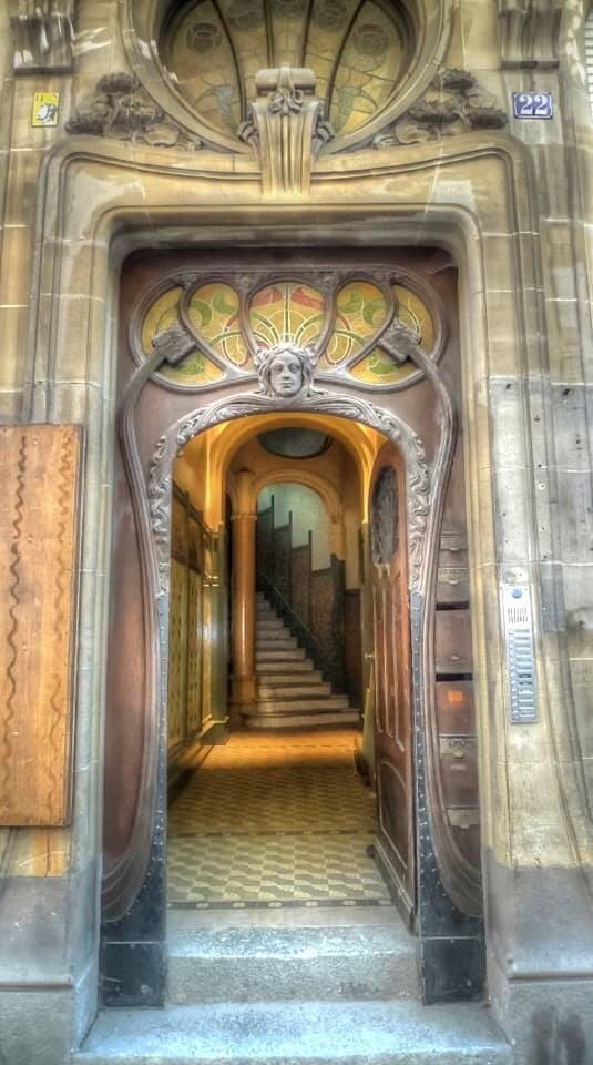 Art Nouveau building in Strasbourg, France
