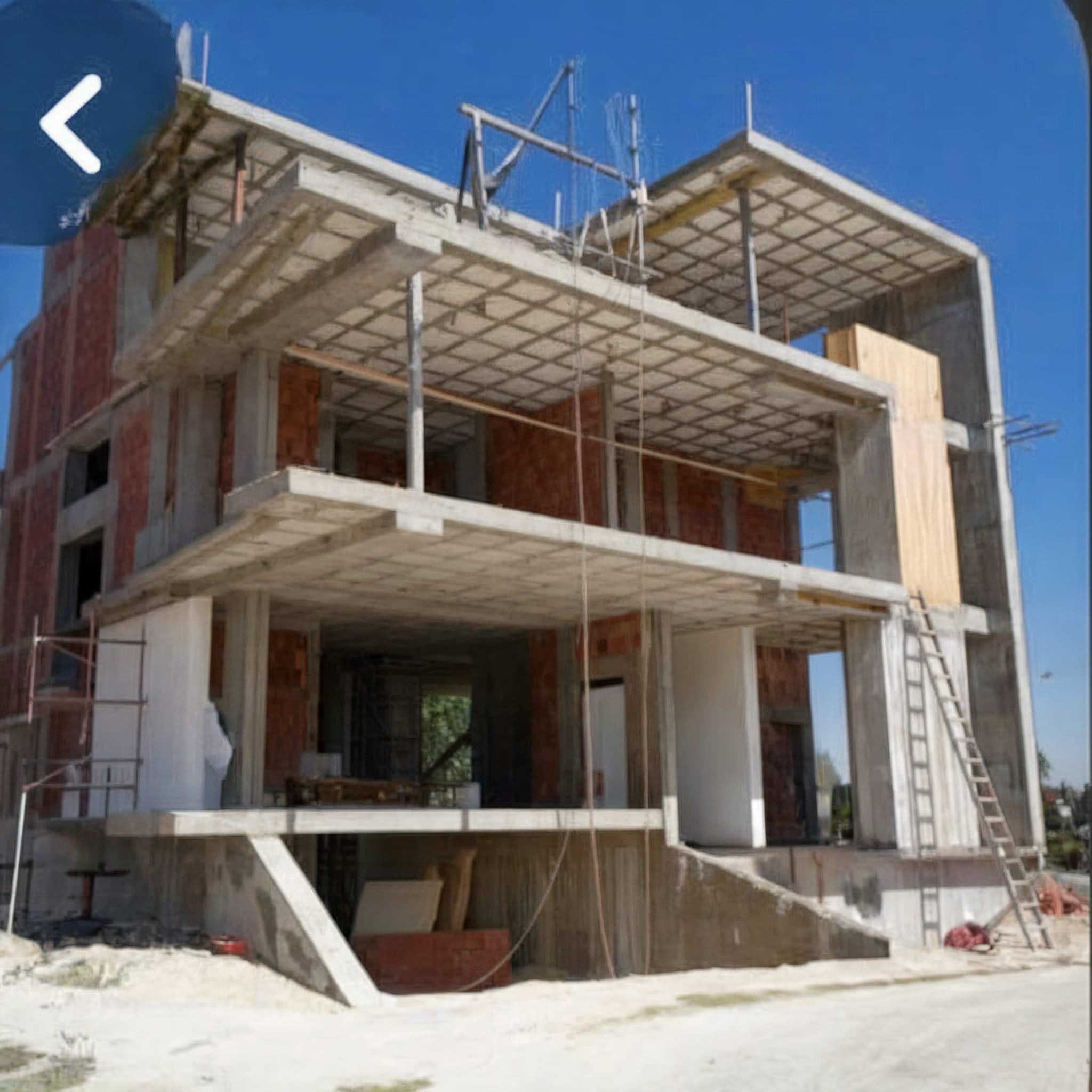 Stages of modern house construction